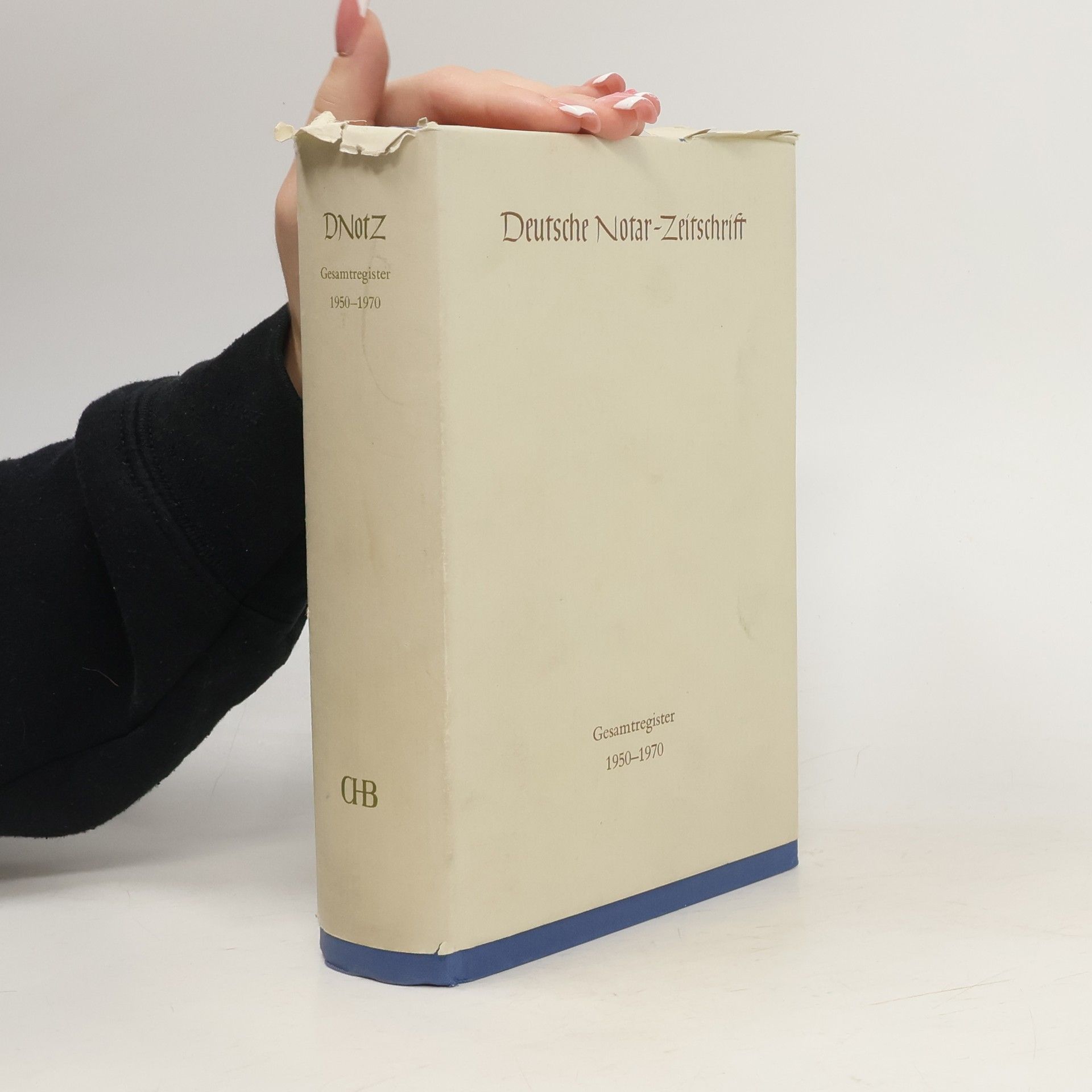 Autorenkollektiv Deutsche Notar-ZeitschriftGesamtregister 1950-1970