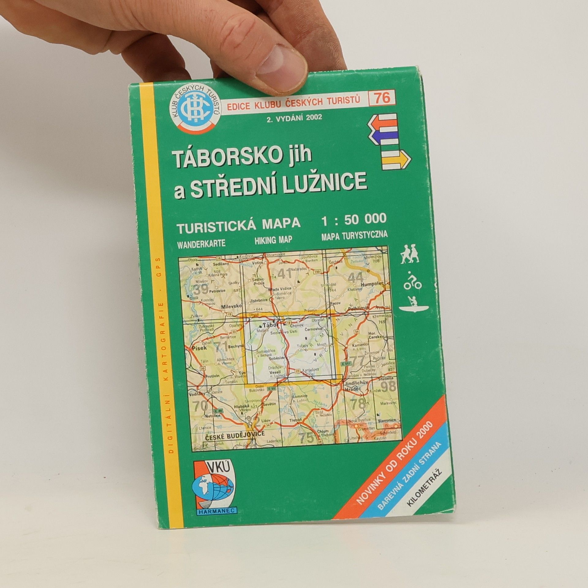 Vojenský Kartografický Ústav Táborsko jih a Střední Lužnice