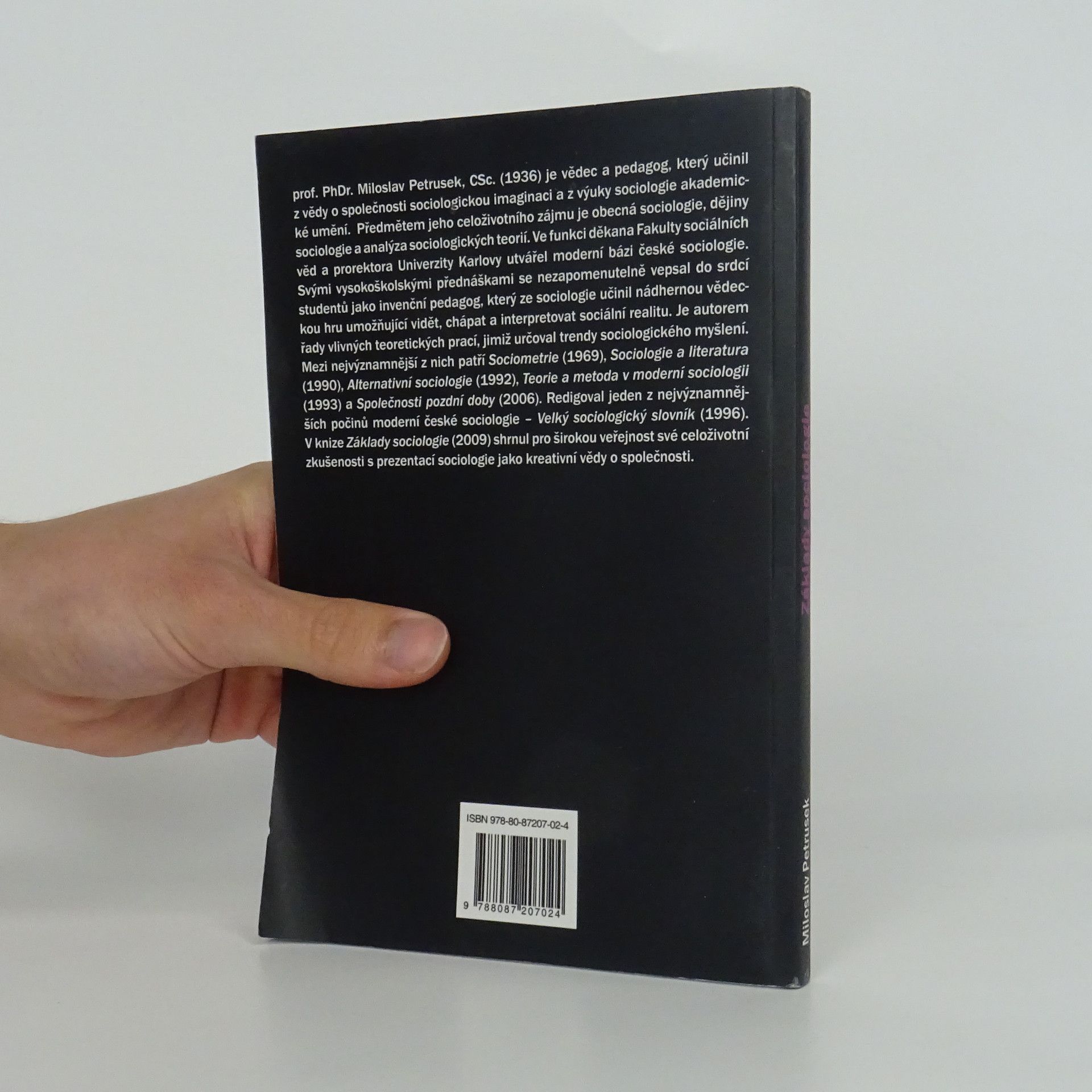 Miloslav Petrusek Základy sociologie