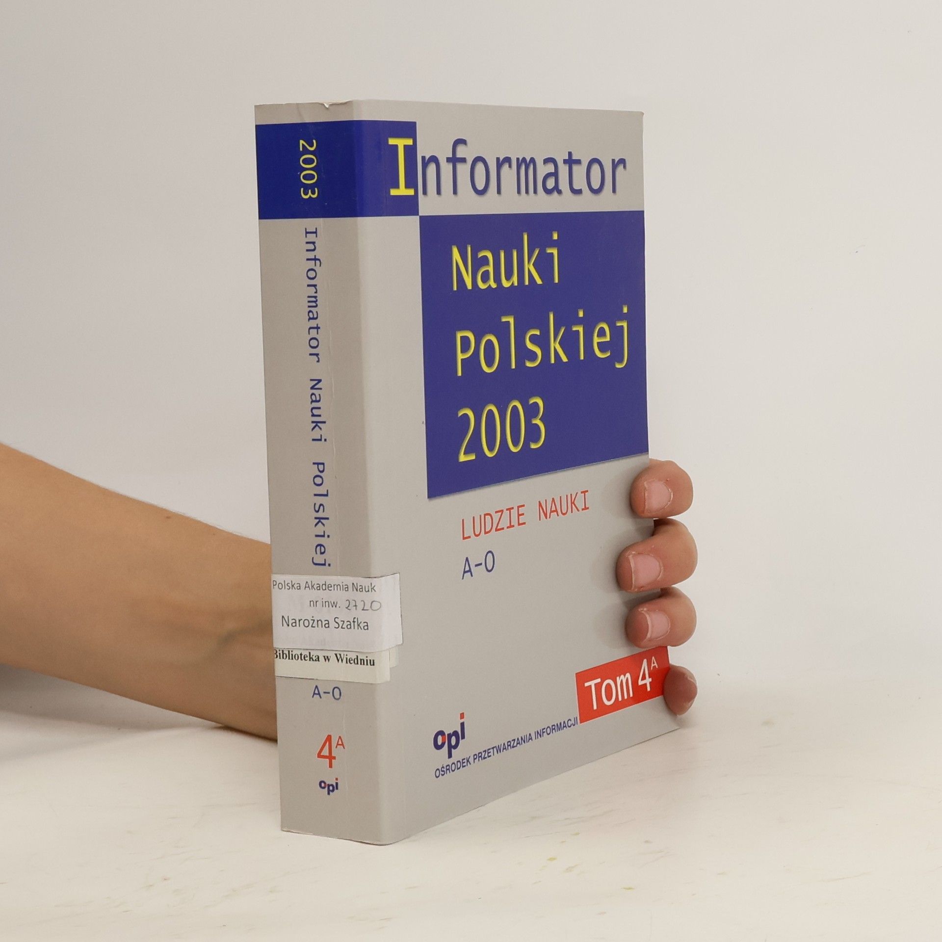 Auteurscollectief Informator nauki polskiej Tom 4a 2003