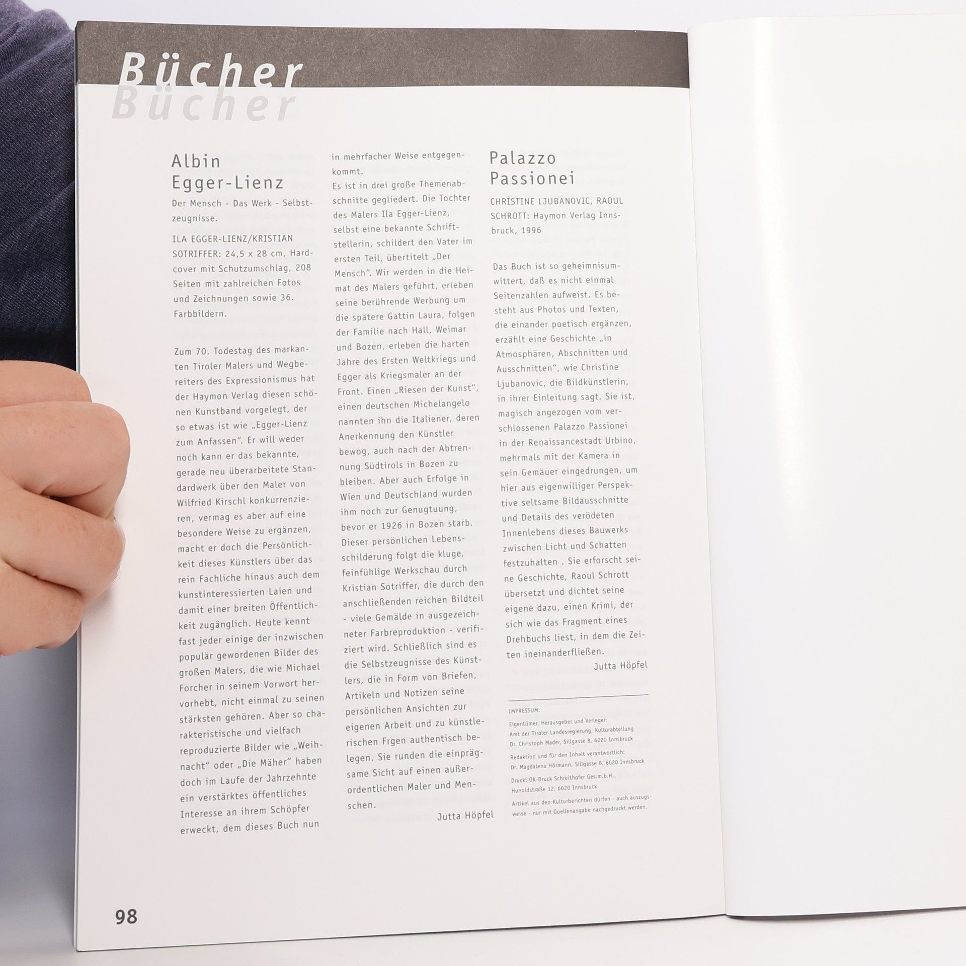 kolektiv Kulturberichte aus Tirol 1996