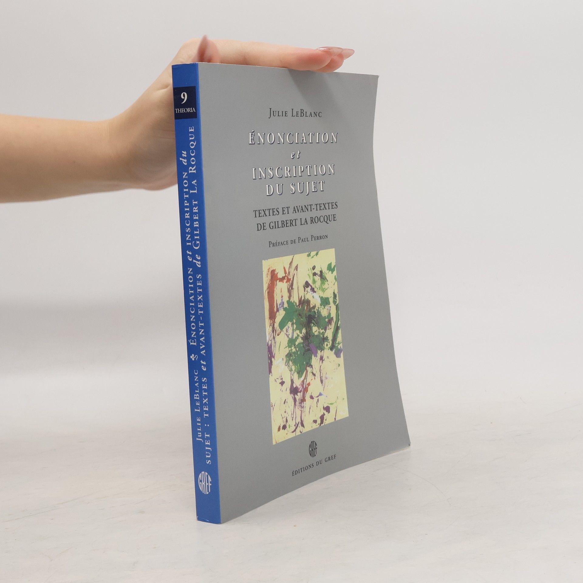 Julie LeBlanc Énonciation et inscription du sujet