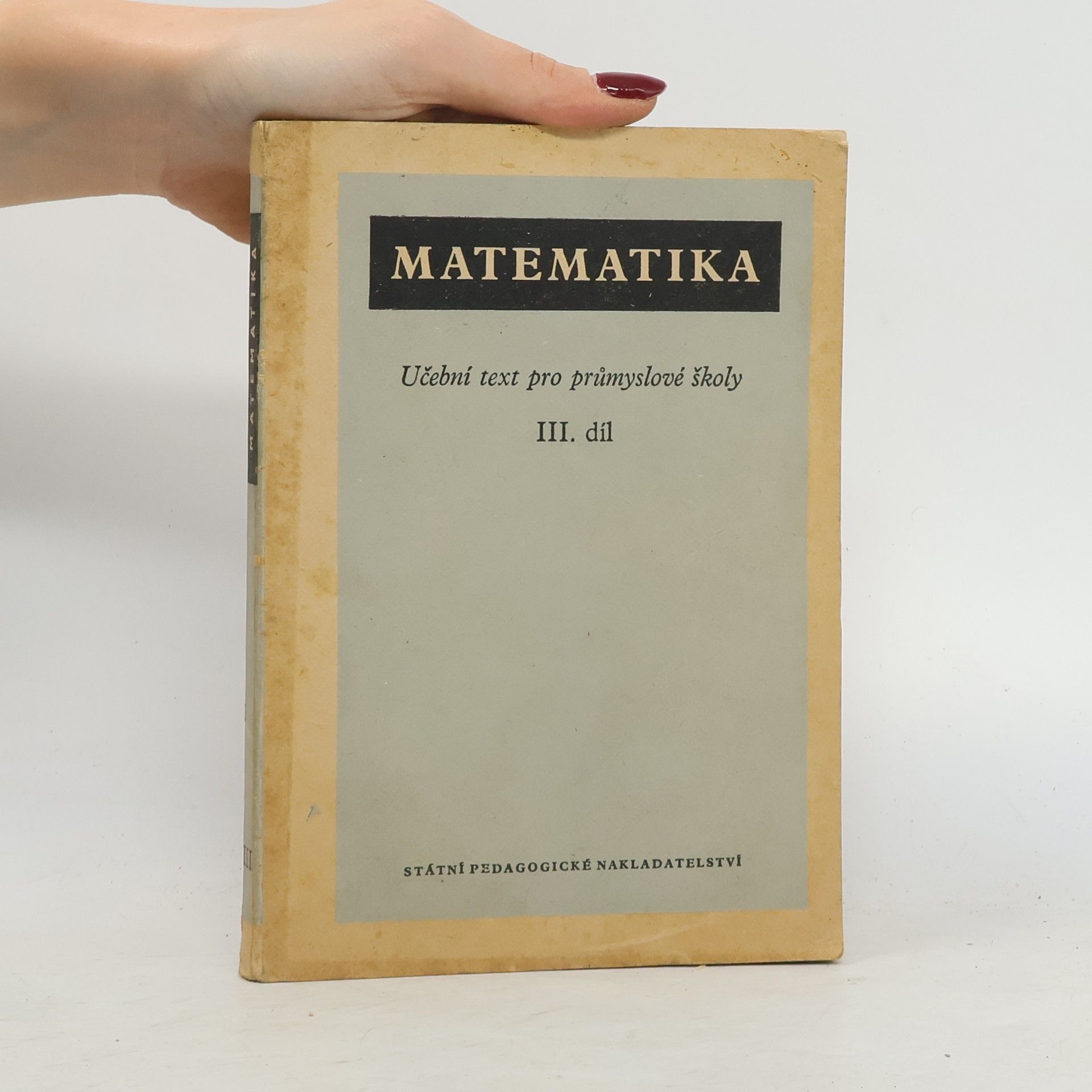 Various authors Matematika III. díl