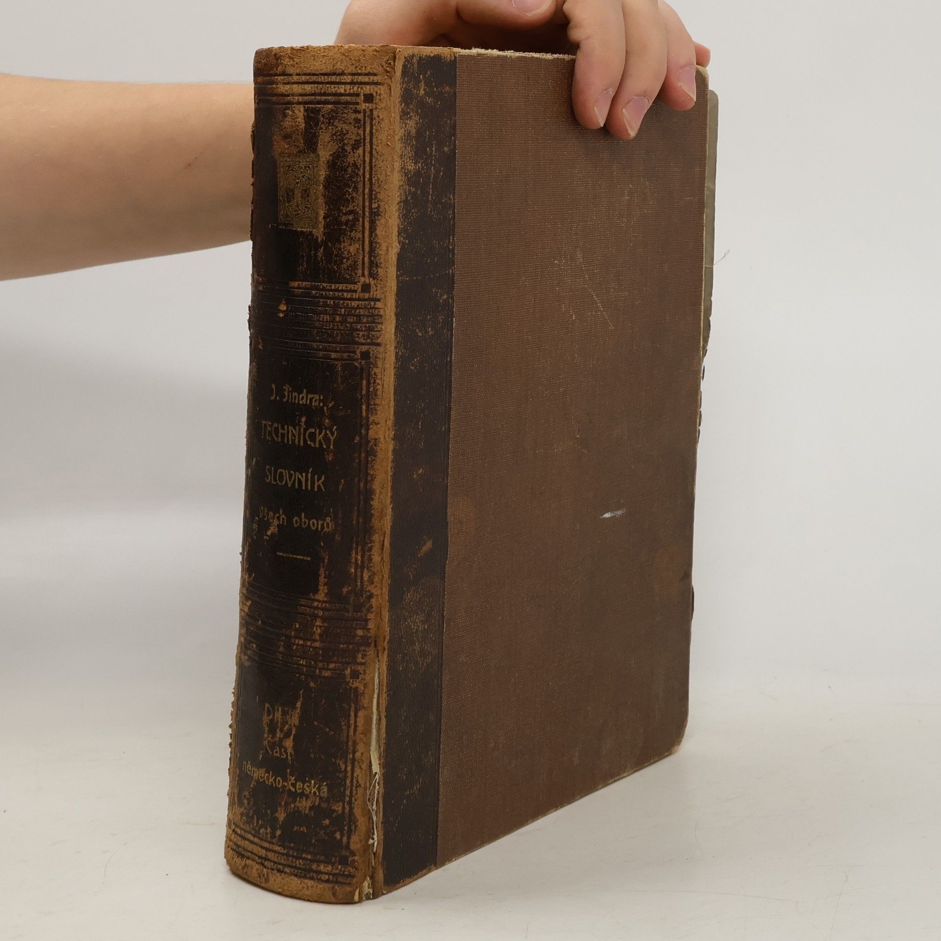 Jan Jindra Česko-německý a německo-český technický slovník všech oborů. Díl II. část německo-česká
