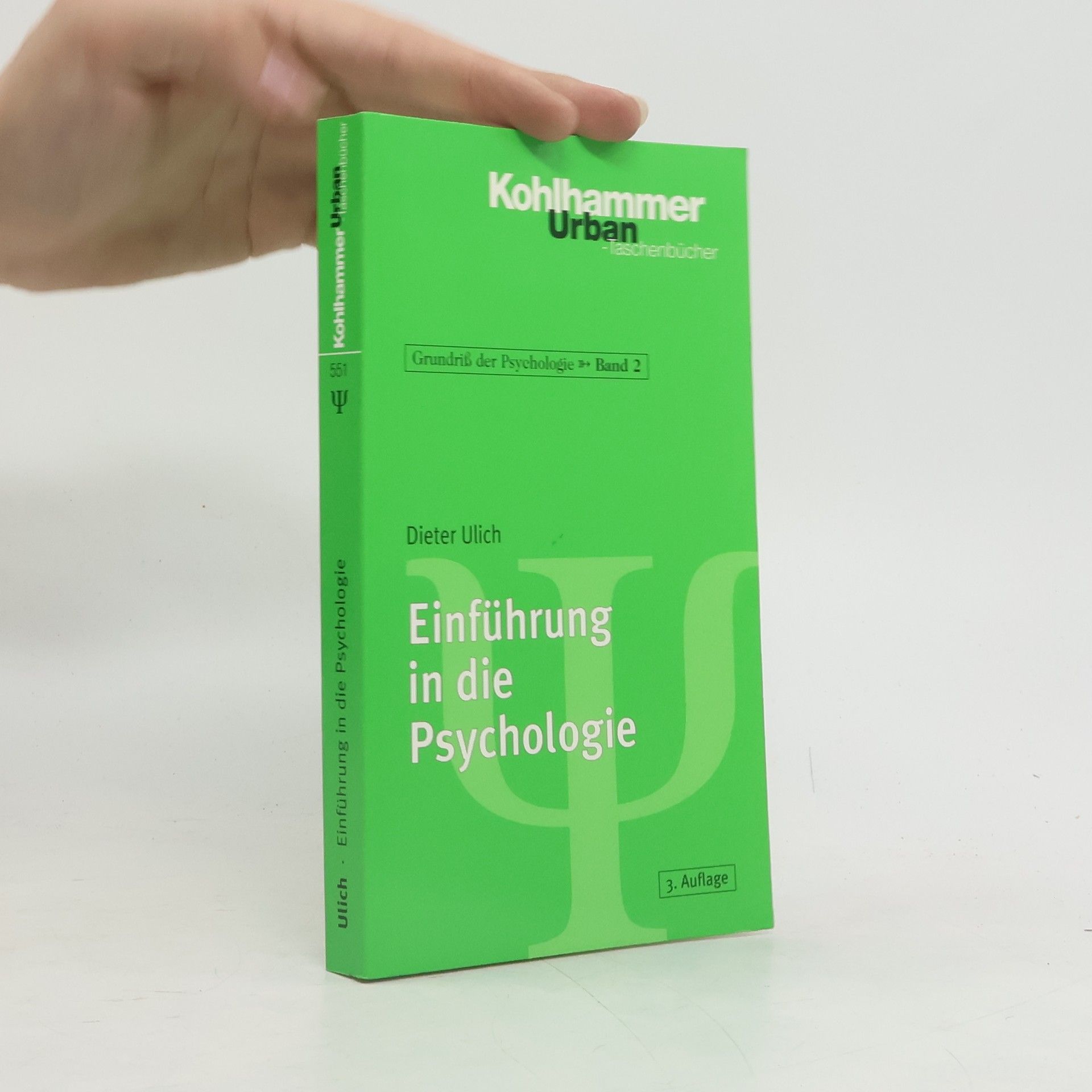 Dieter Ulich Einführung in die Psychologie