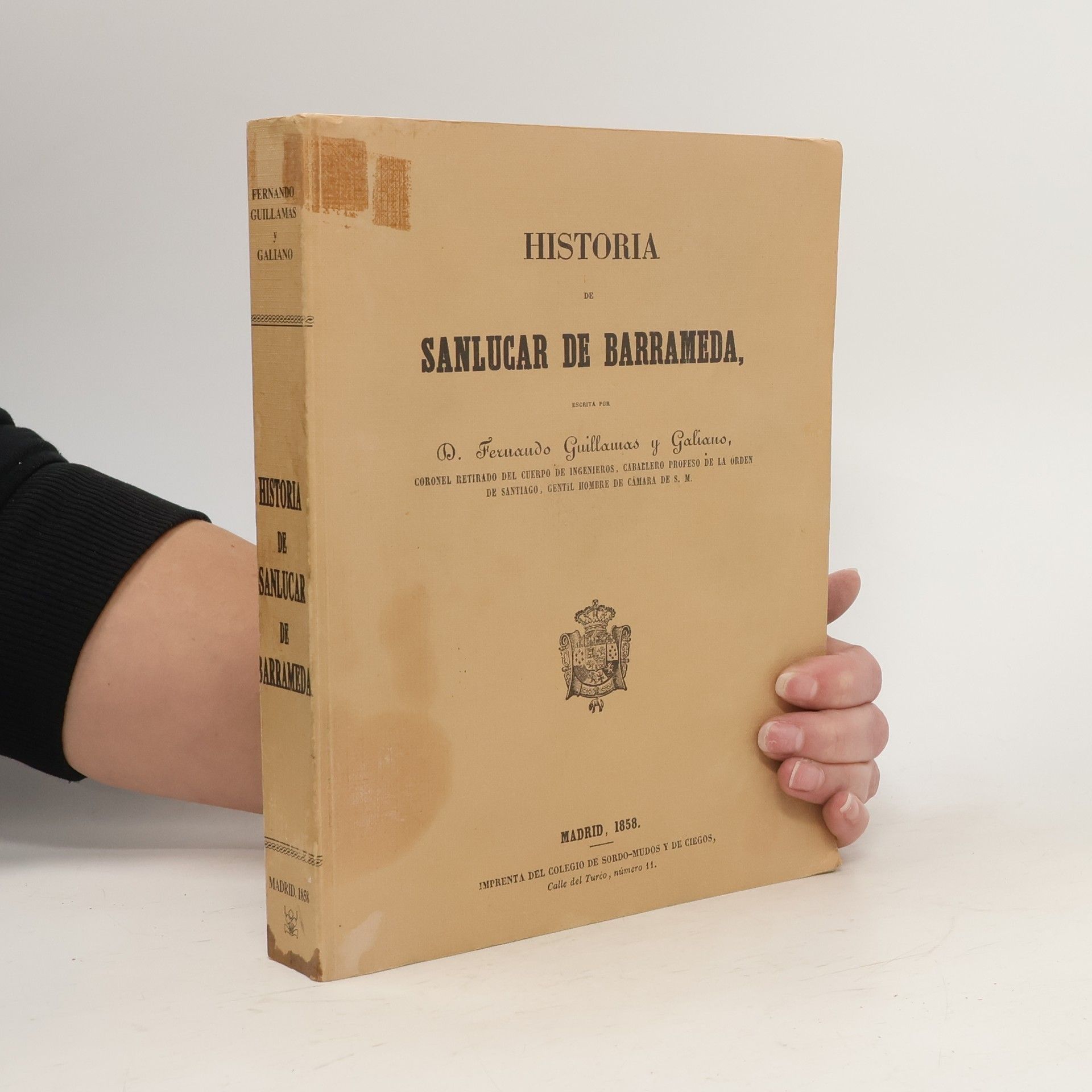 Fernando Guillamas y Galiano Historia de Sanlucar de Barrameda