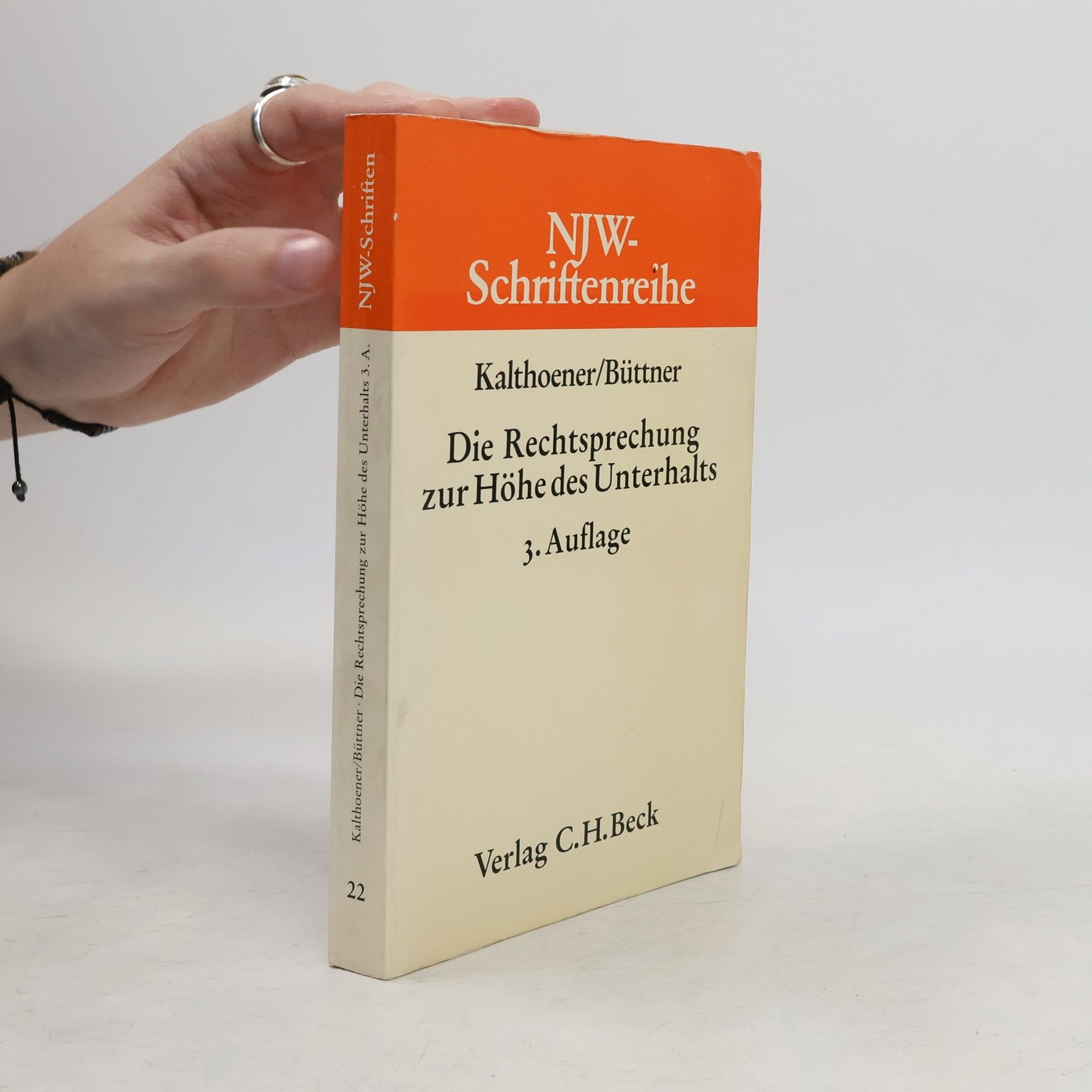 Elmar Kalthoener Die Rechtsprechung zur Höhe des Unterhalts