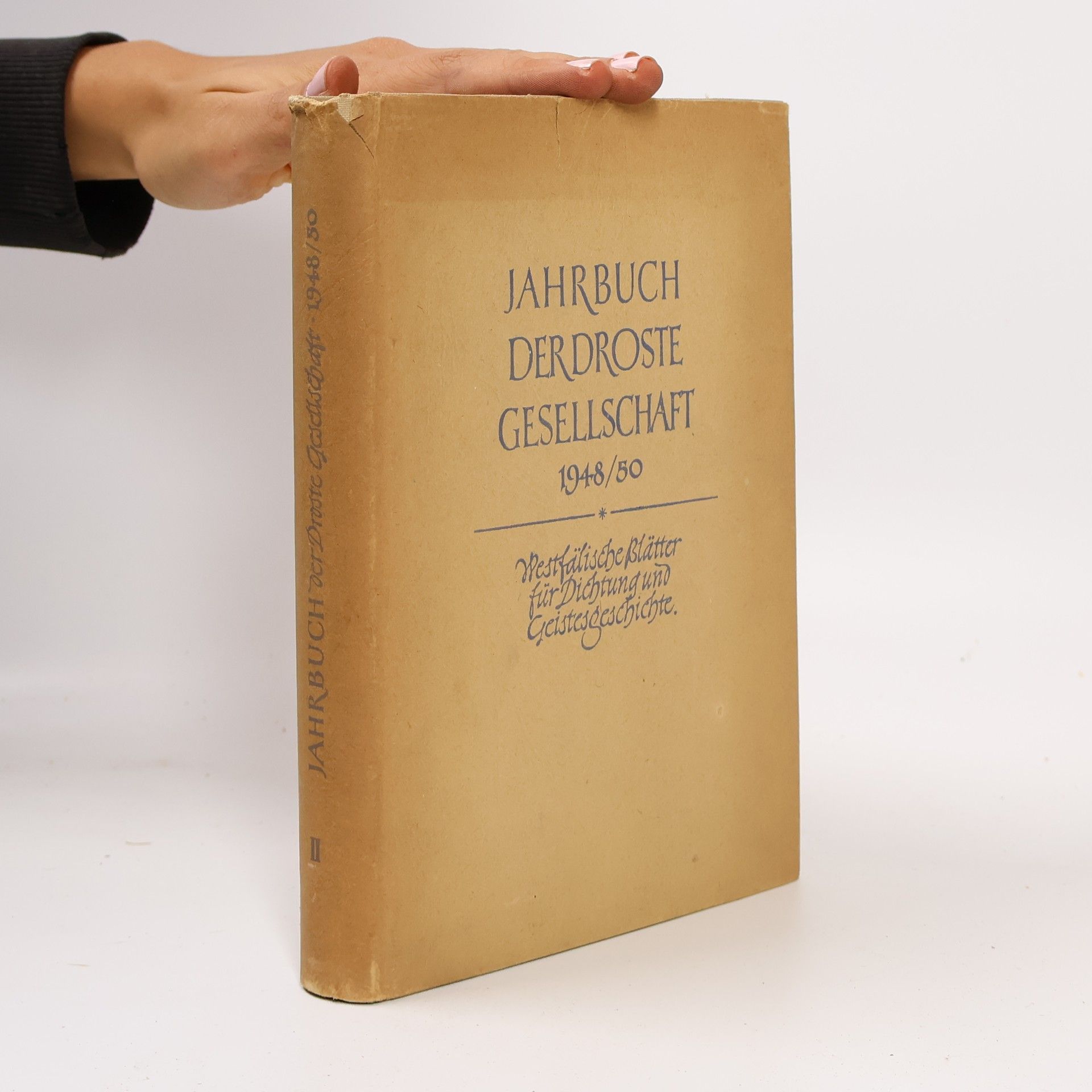 Various authors Jahrbuch der Droste Gesellschaft 1948/50