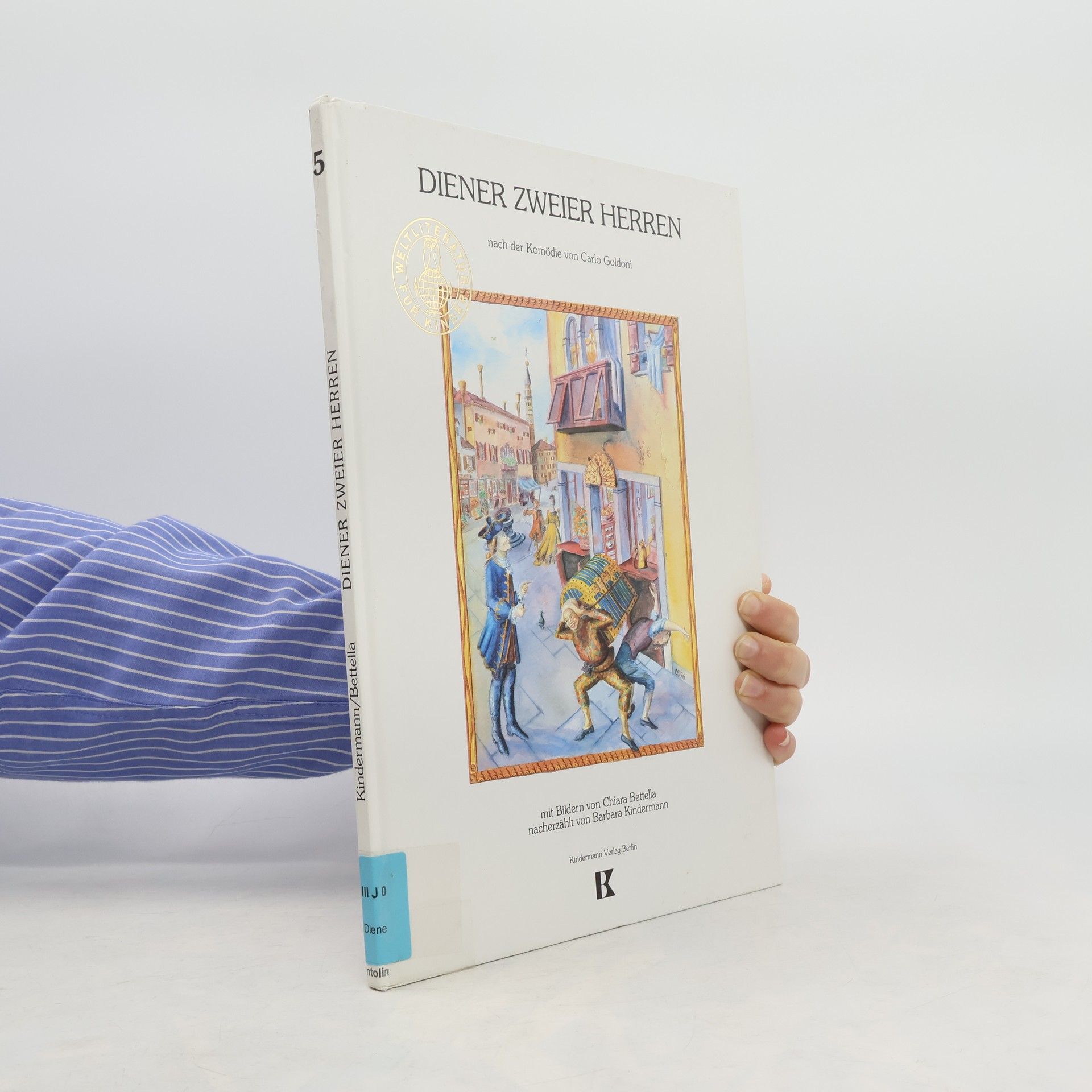 "Diener zweier Herren" nach C. Goldoni, neu erzählt von Barbara Kindermann.