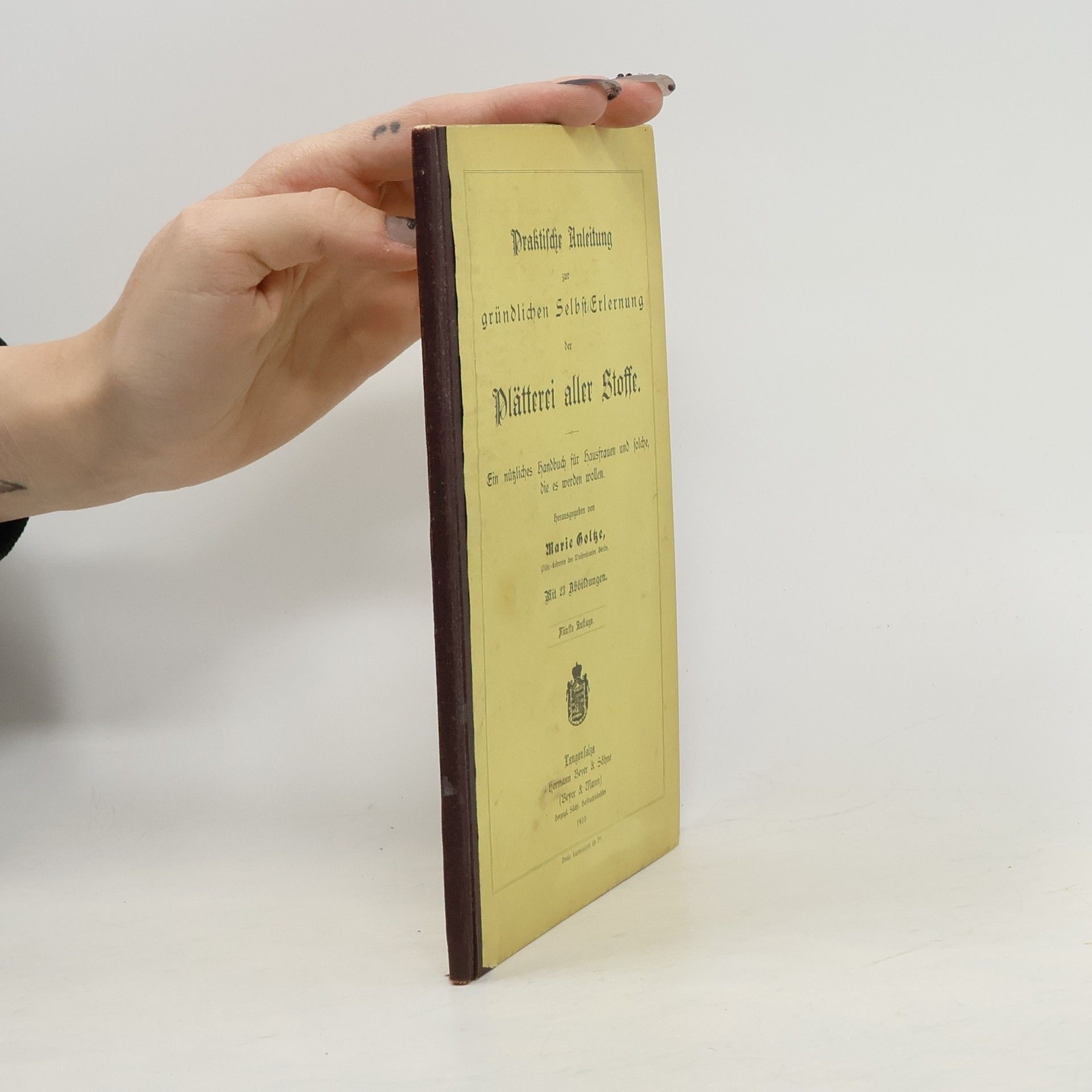 Marie Goltze Plätterei aller Stoffe