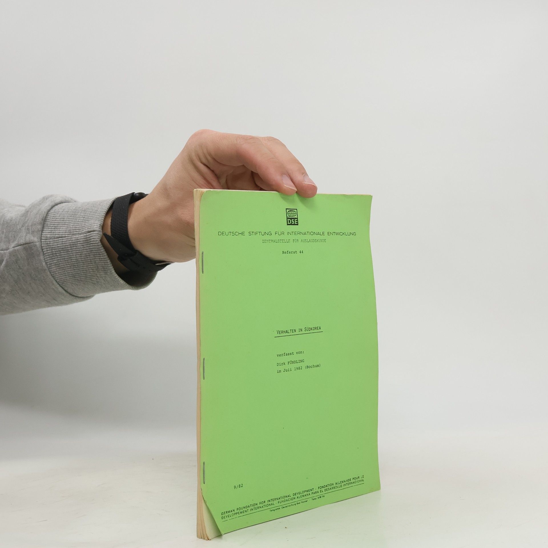 Dirk Fündling Verhalten in Südkorea