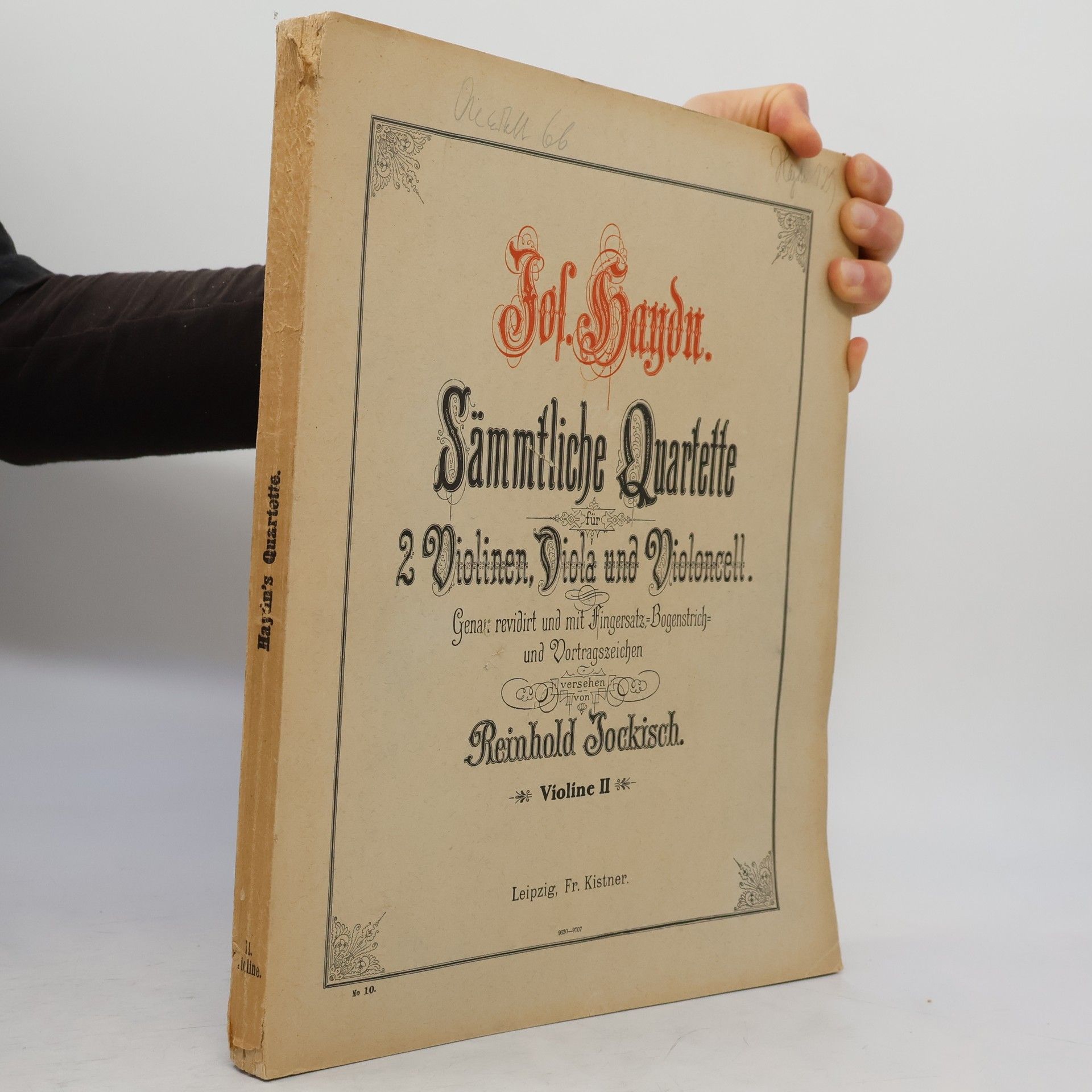 Joseph Haydn Sämmtliche Quartette. Violine II