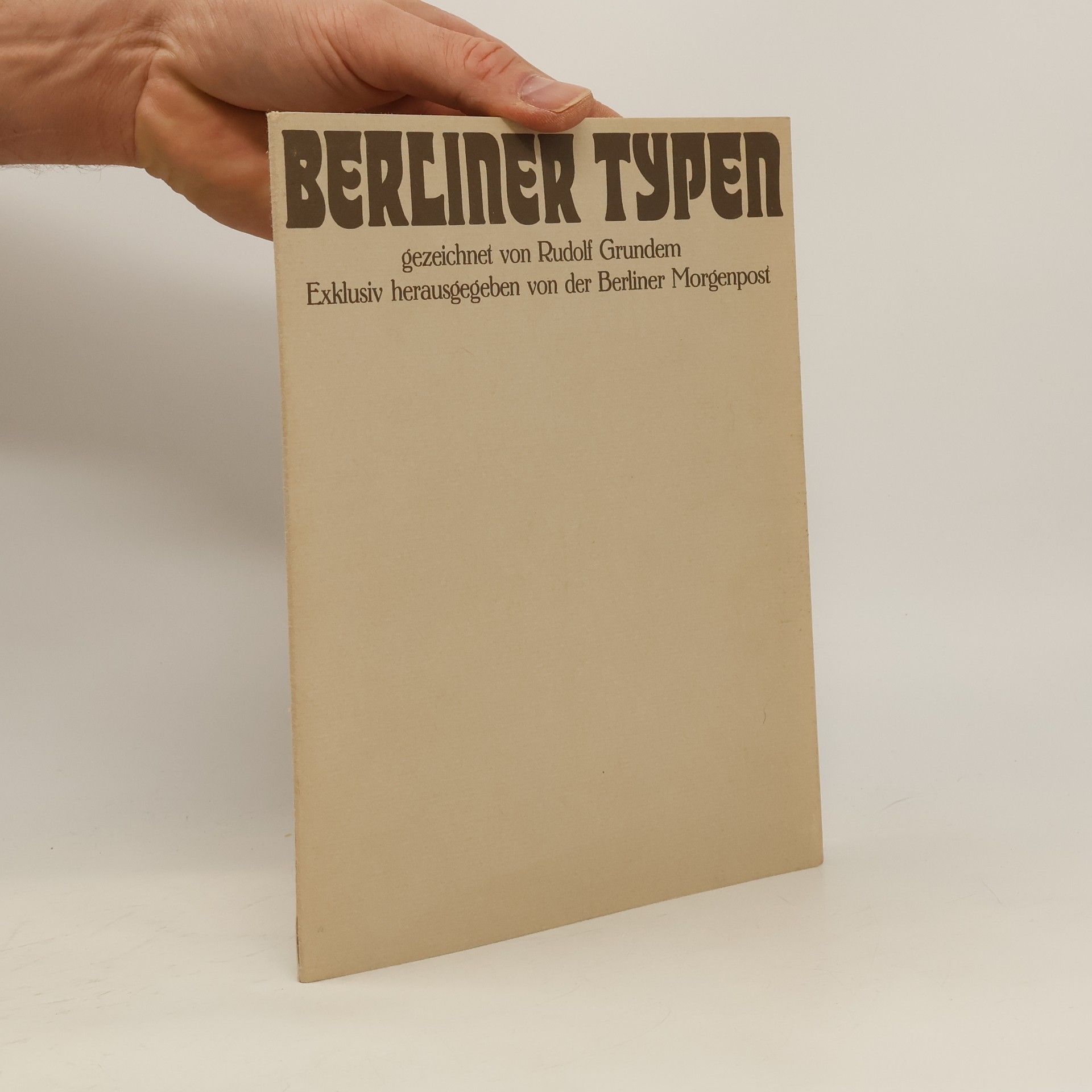 Rudolf Grundem Berliner Typen