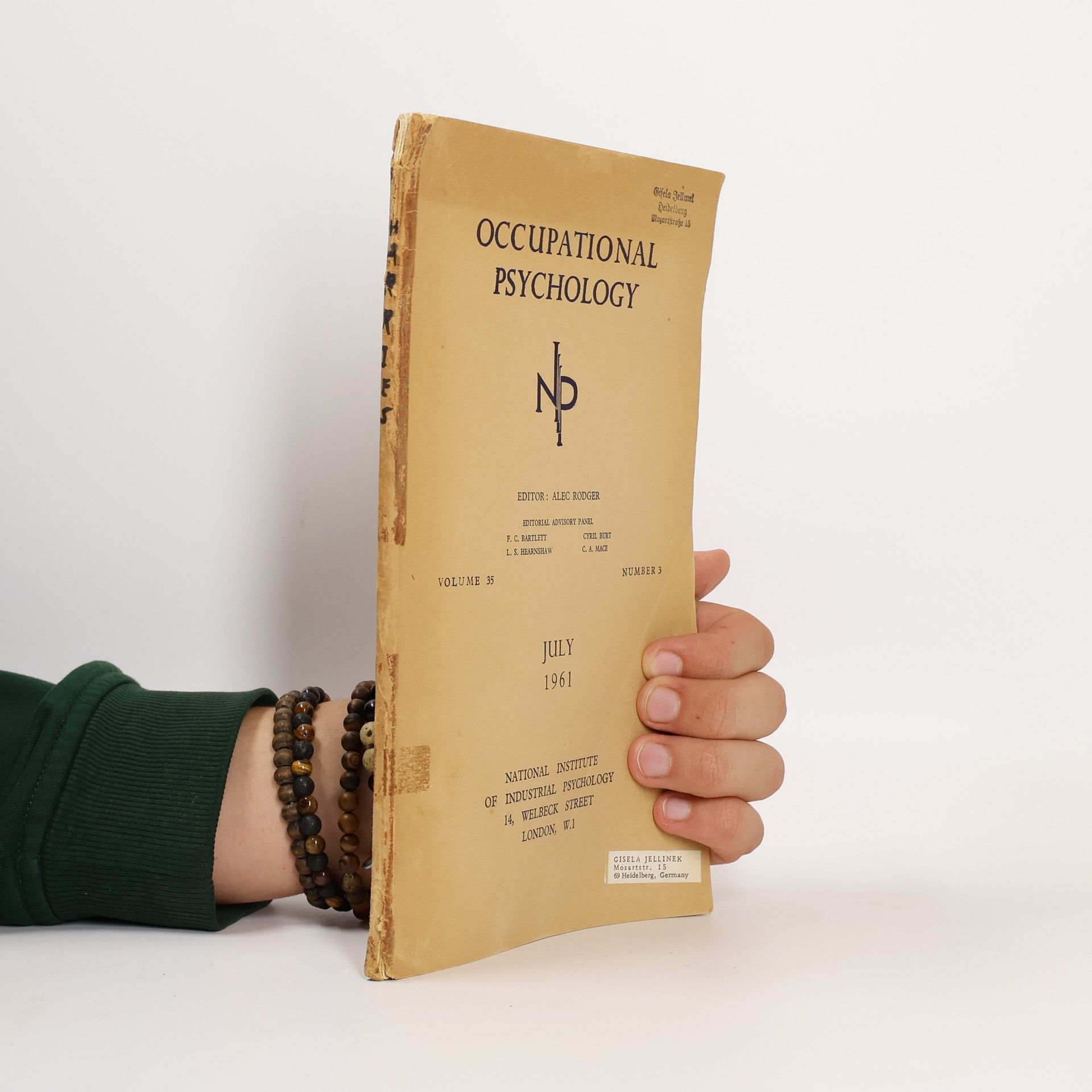 Alec Rodger Occupational Psychology