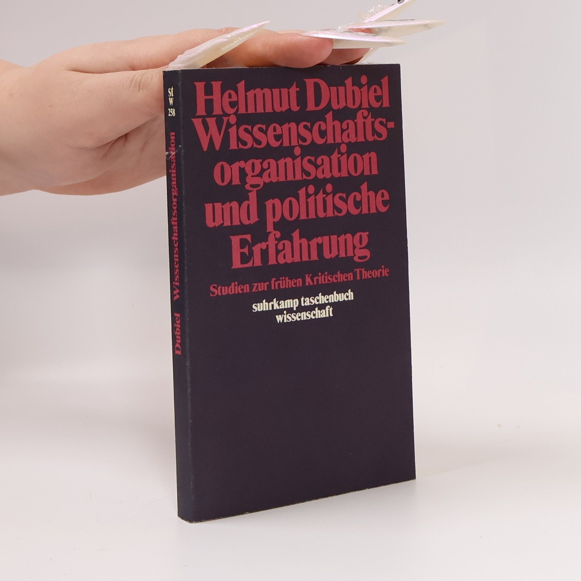 Helmut Dubiel Wissenschaftsorganisation und politische Erfahrung