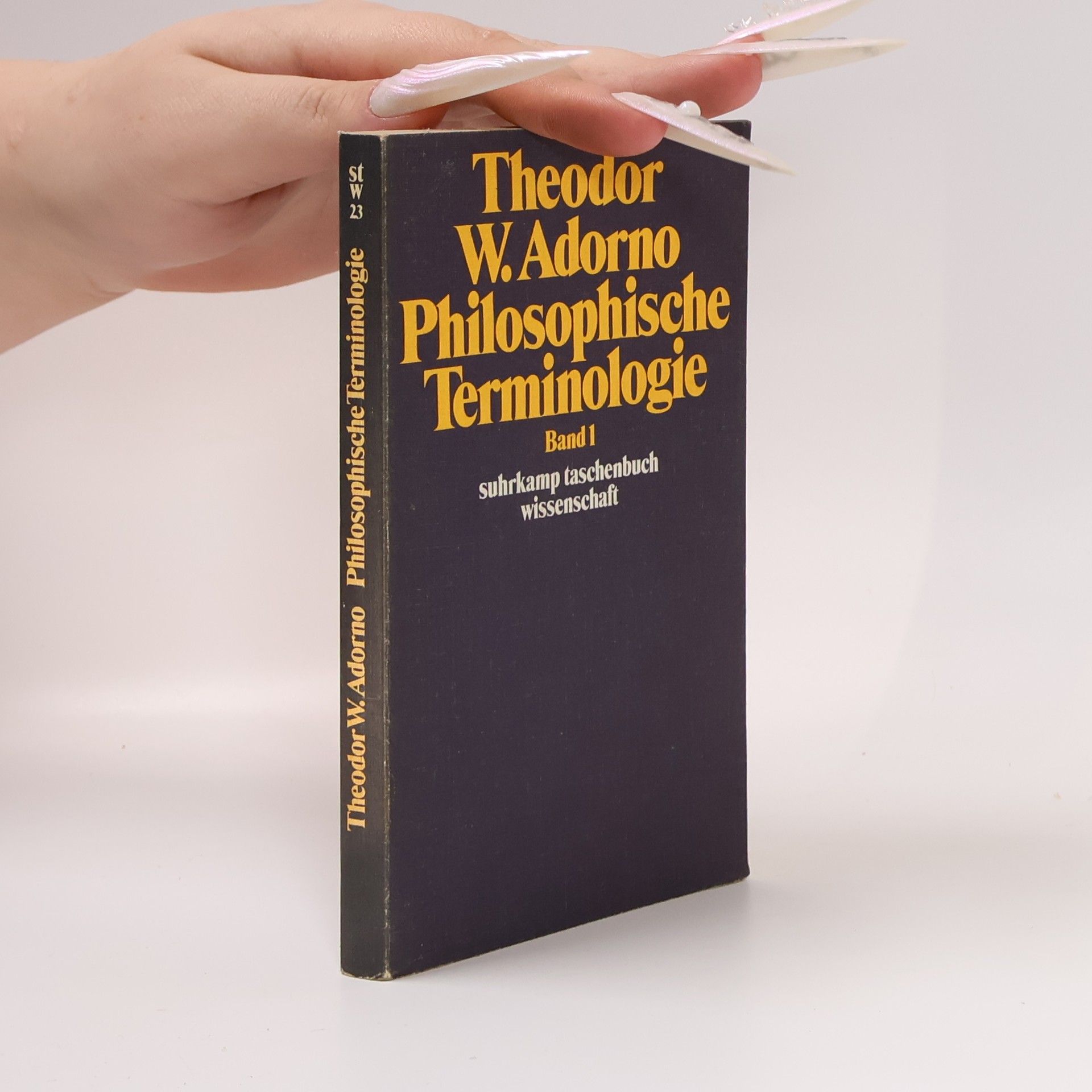 Theodor W. Adorno Suhrkamp Taschenbuch Wissenschaft - 1: Philosophische Terminologie