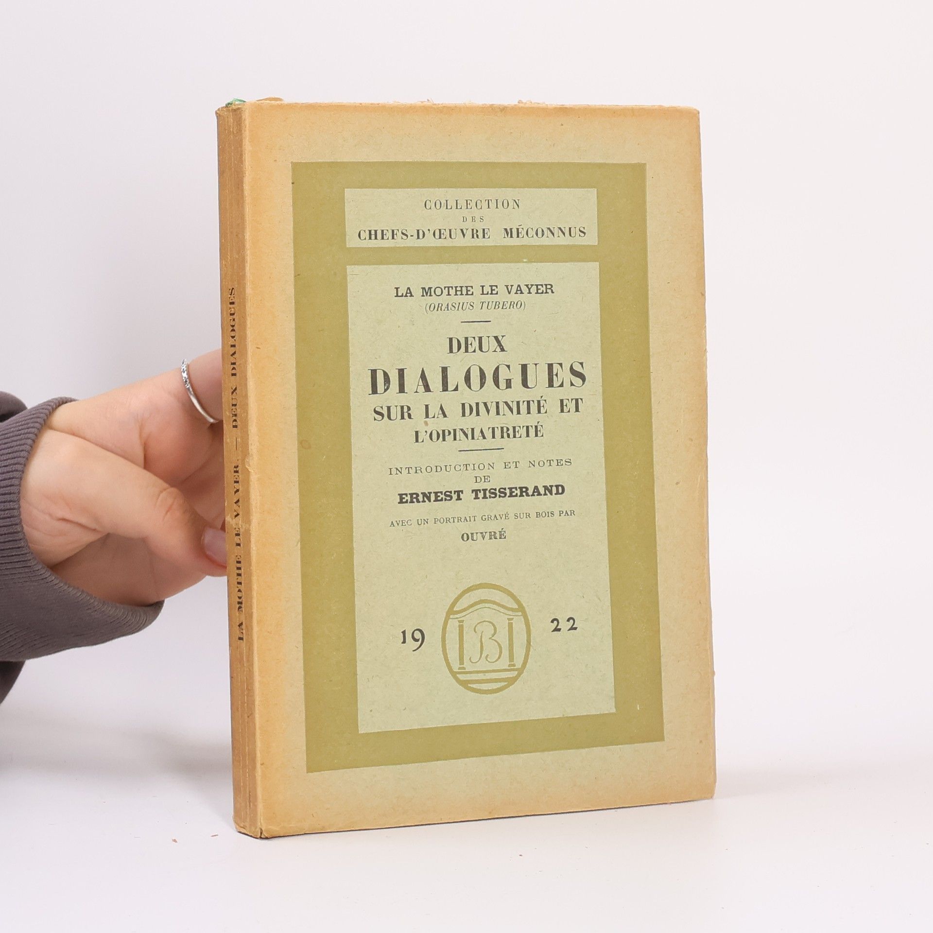 Ernest Tisserand Deux dialogues sur la divinité et l'opiniâtreté