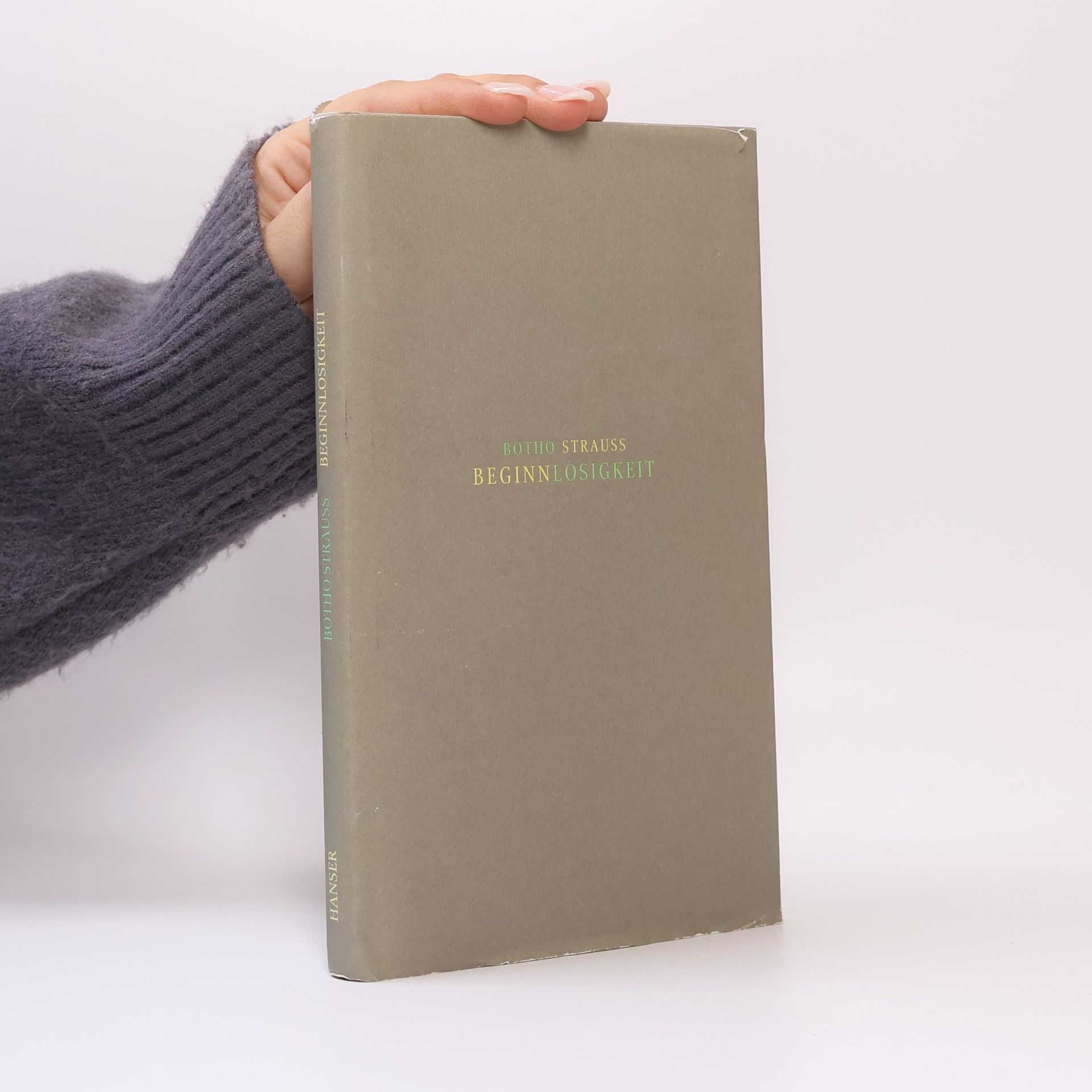 Botho Strauss Beginnlosigkeit. Reflexionen über Fleck und Linie. Essay