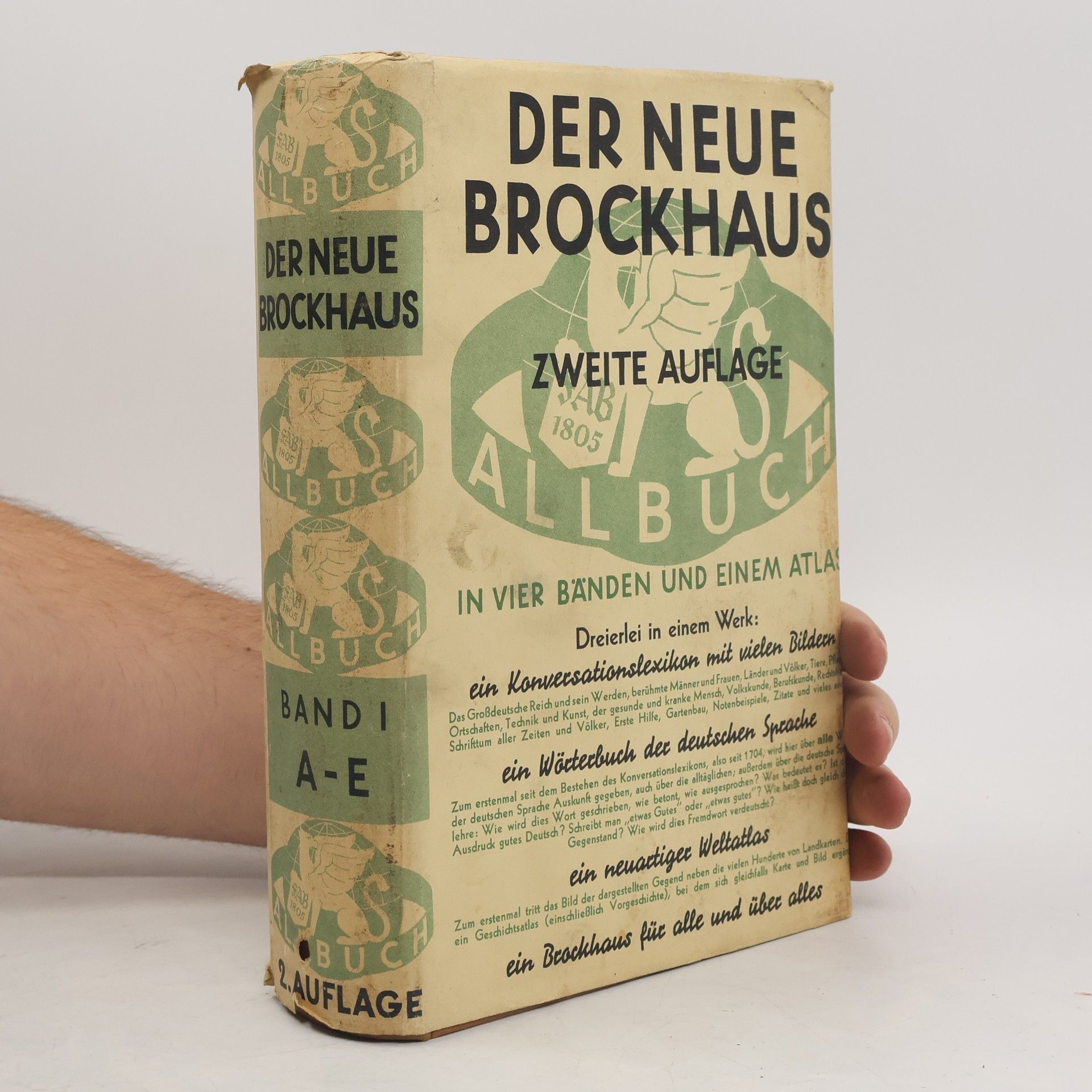 AA.VV. Allbuch in vier Bänden und einem Atlas. Der Neue Brockhaus 1. A-E