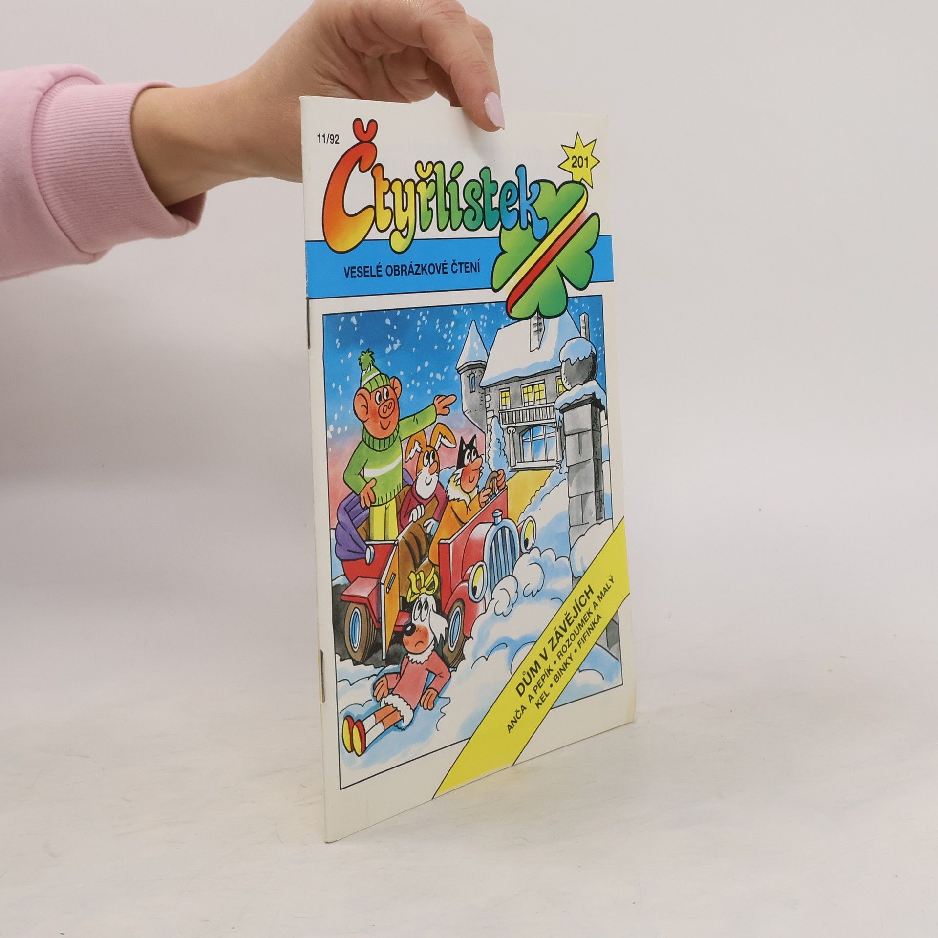 Kolektiv autorů Čtyřlístek 201, 11/1992. Dům v závějích