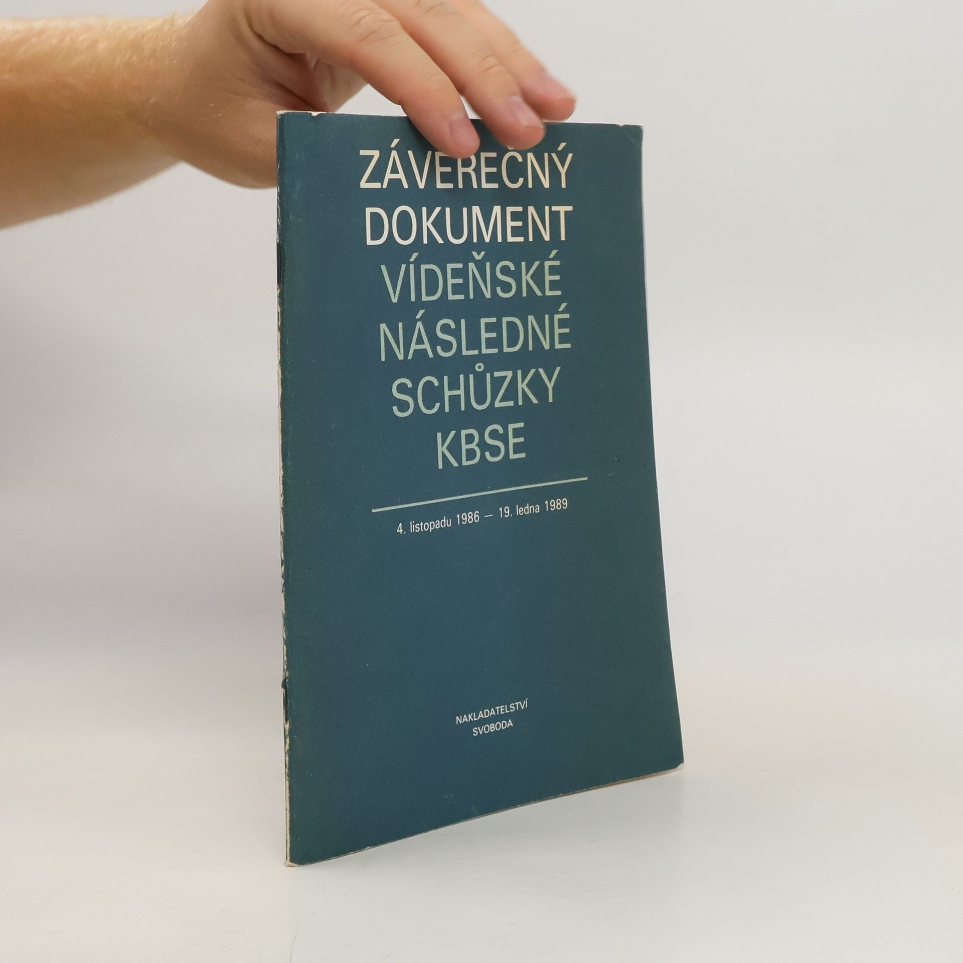 Petr Kyncl Závěrečný dokument vídeňské následné schůzky KBSE