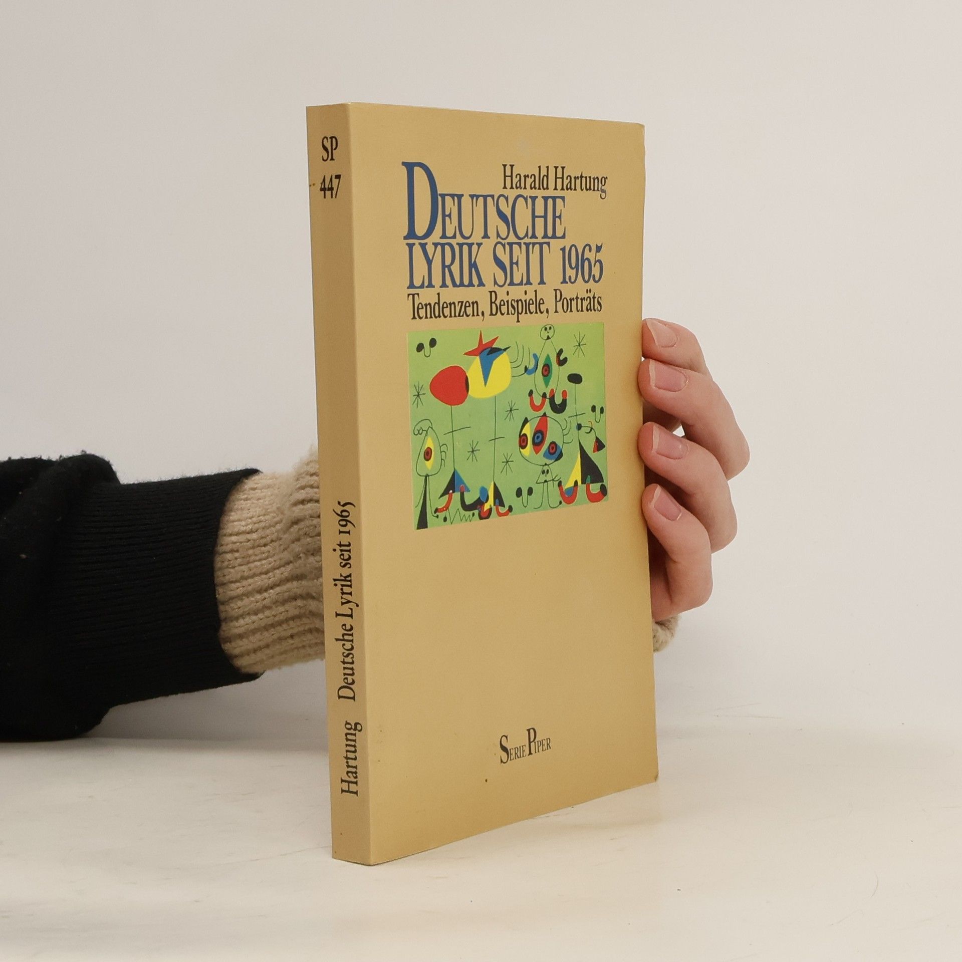 Harald Hartung Deutsche Lyrik seit 1965