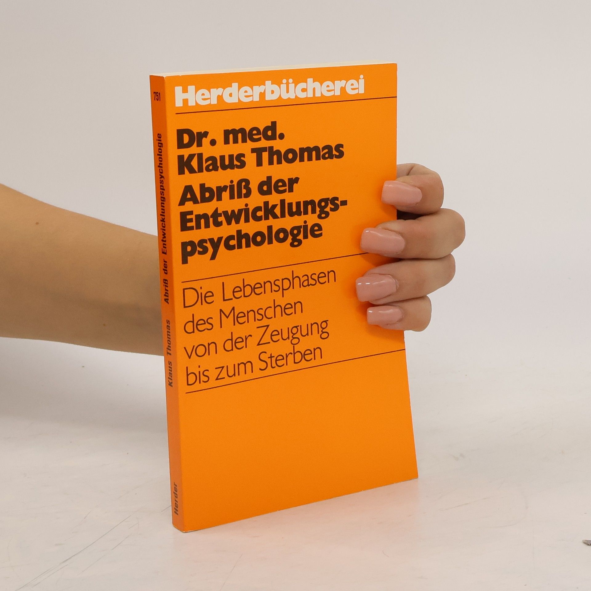 Klaus Thomas Abriss der Entwicklungspsychologie