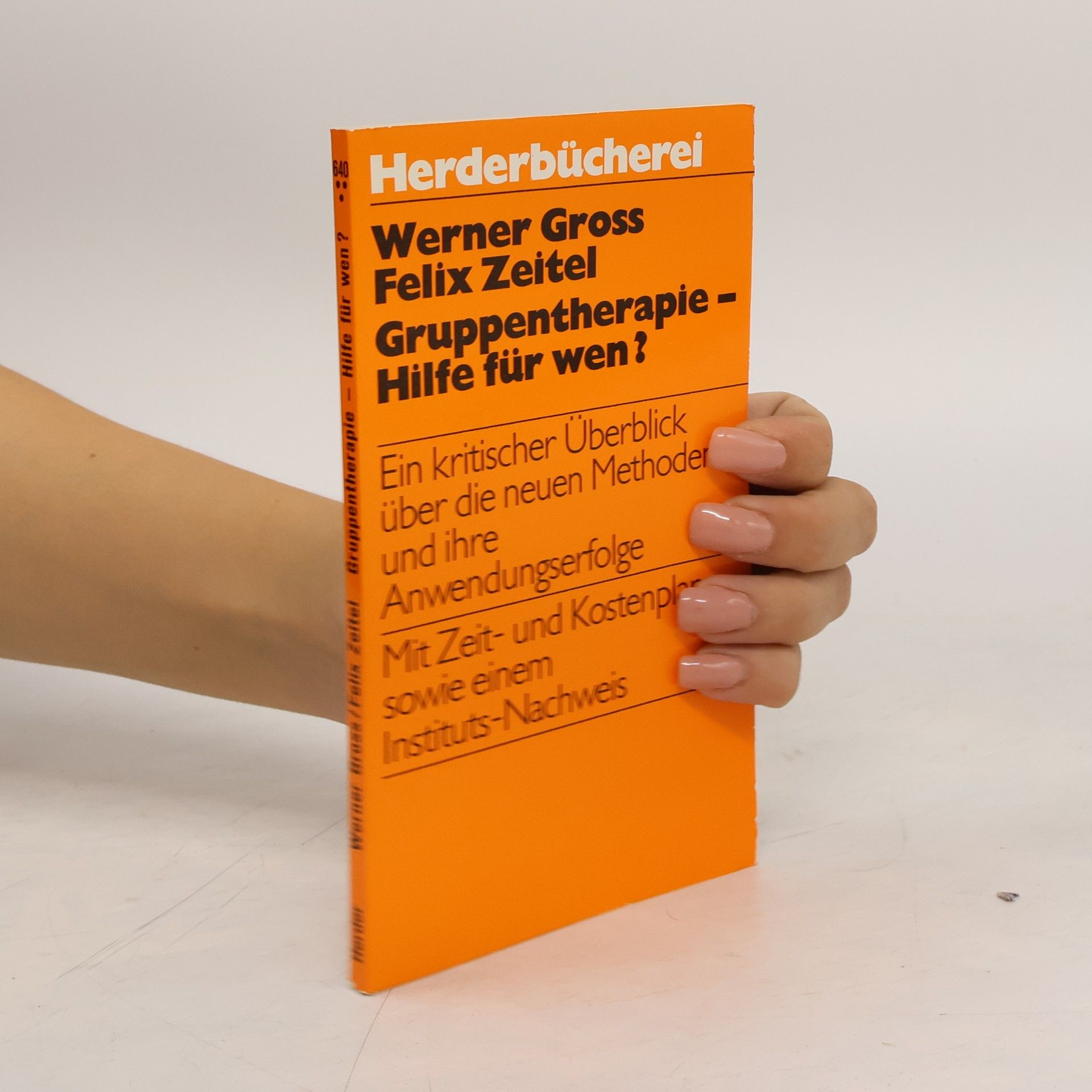 Werner Gross Gruppentherapie, Hilfe für wen?