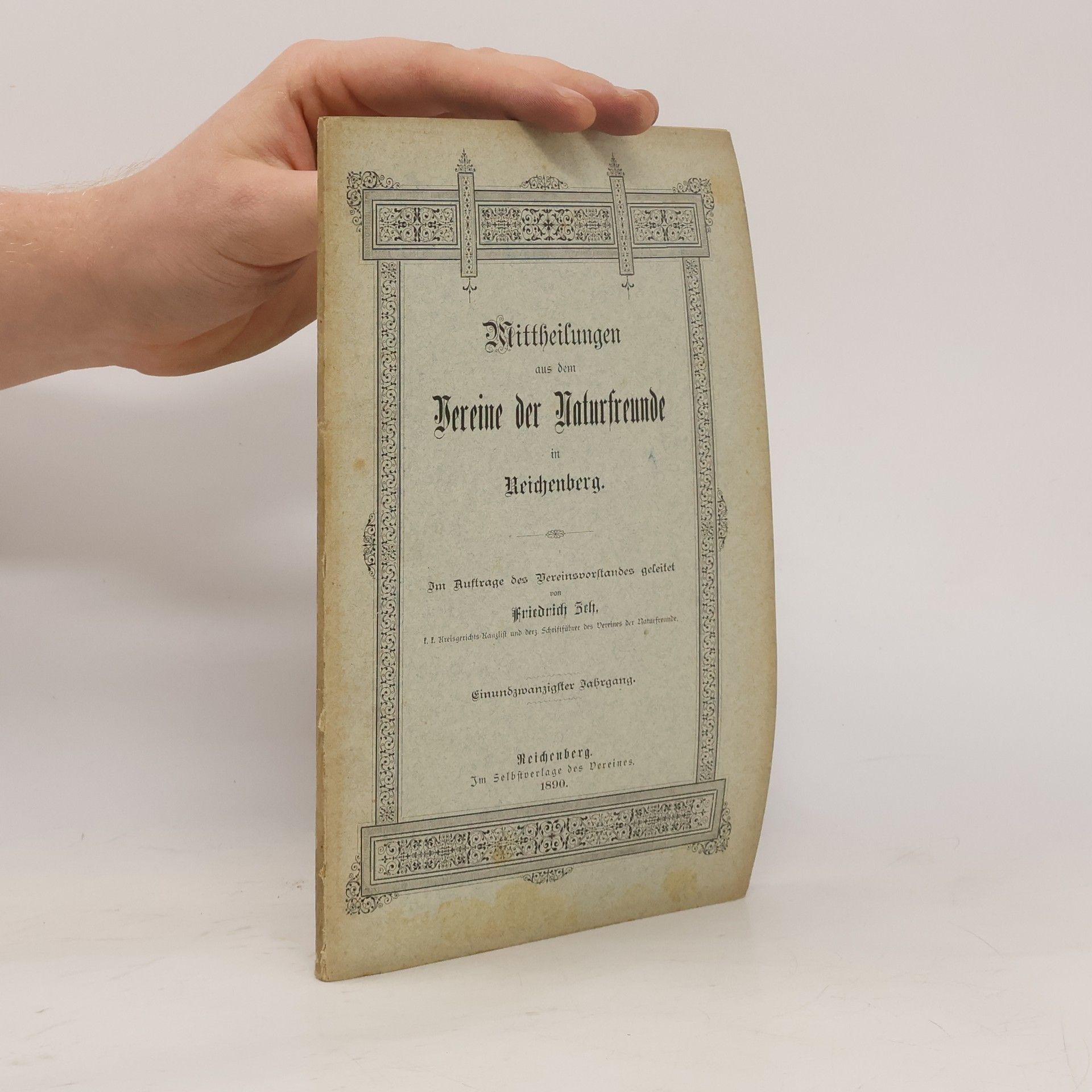 Various authors Mittheilungen aus dem Vereine der Naturfreunde Reichenberg