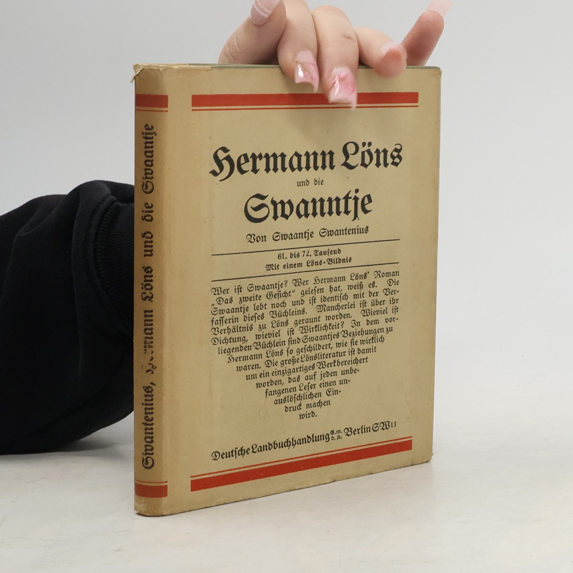 Swaantje Swantenius Hermann Löns und die Swaantje