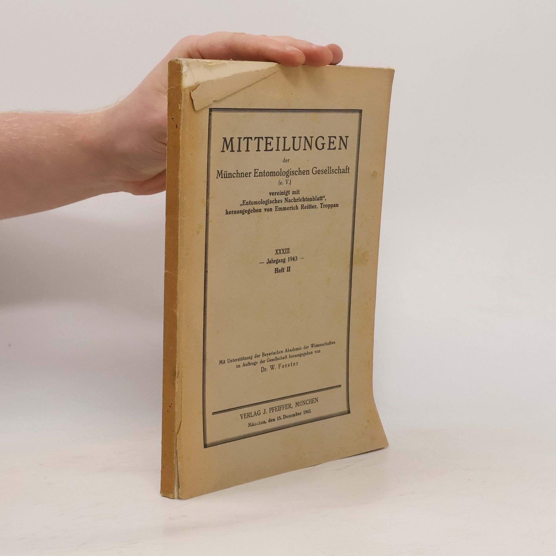 Autorenkollektiv Mitteilungen der Münchner Entomologischen Gesellschaft II