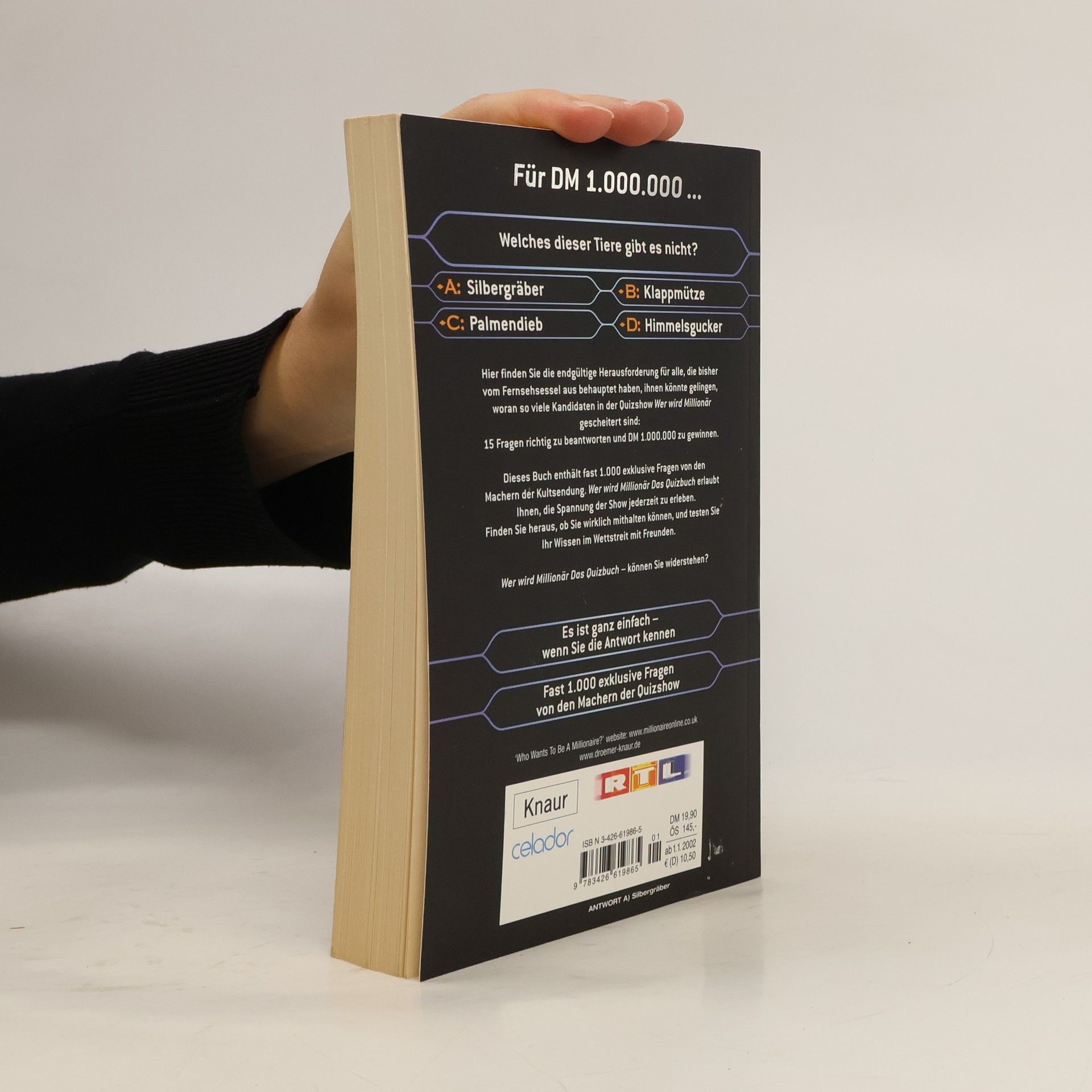 Wer wird Millionär - das Quizbuch