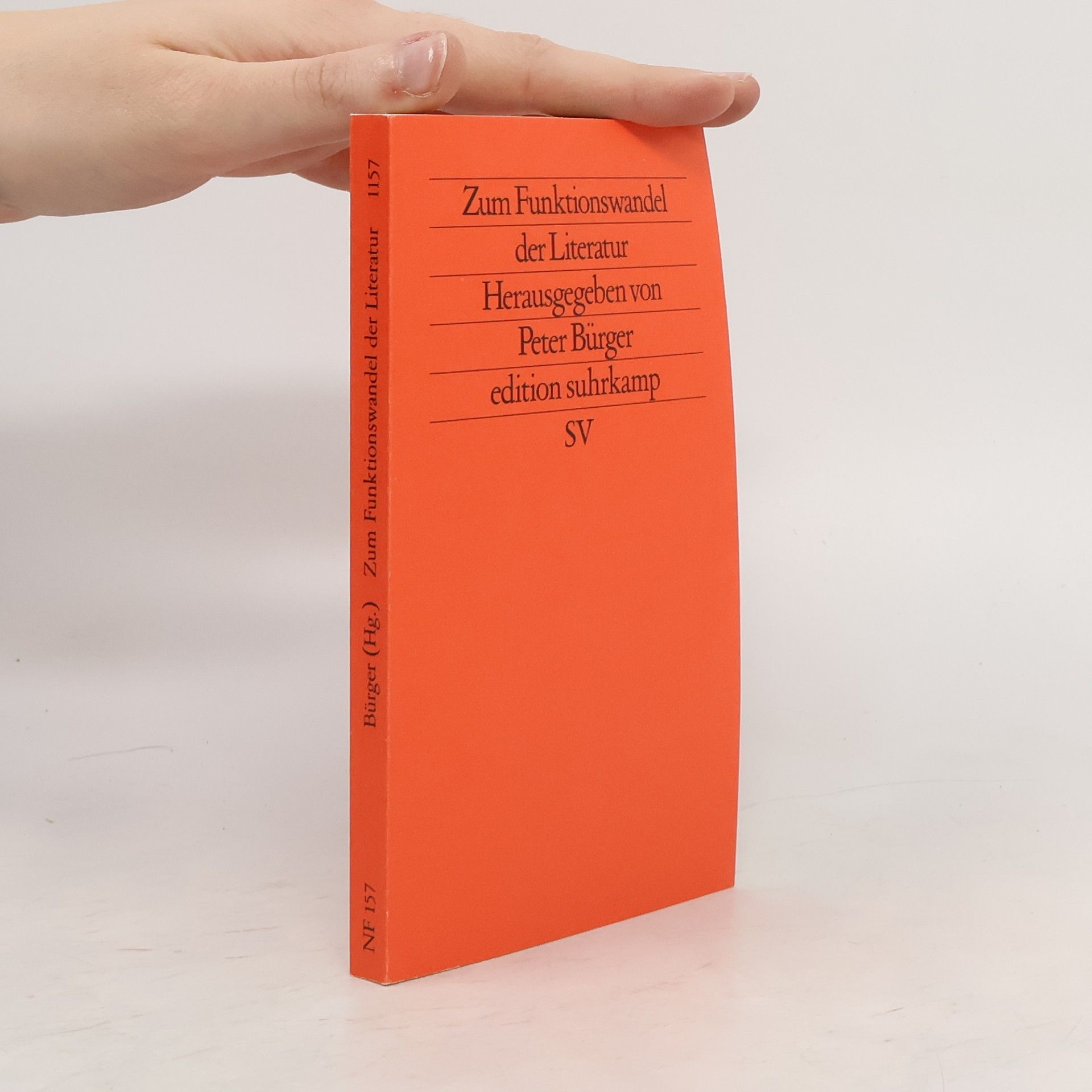 Peter Bürger Zum Funktionswandel der Literatur