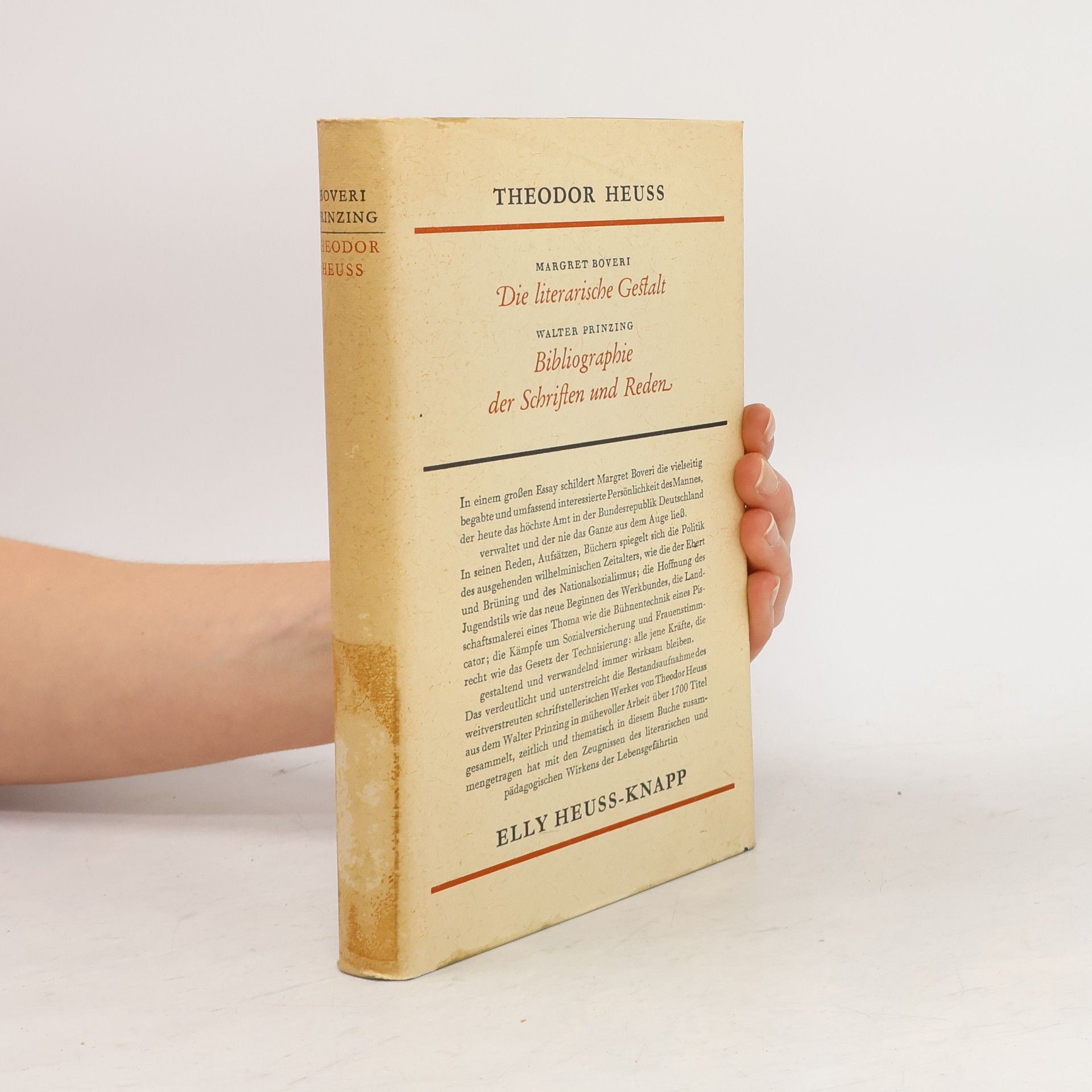 Die literarische Gestalt. Bibliographie der Schriften und Reden