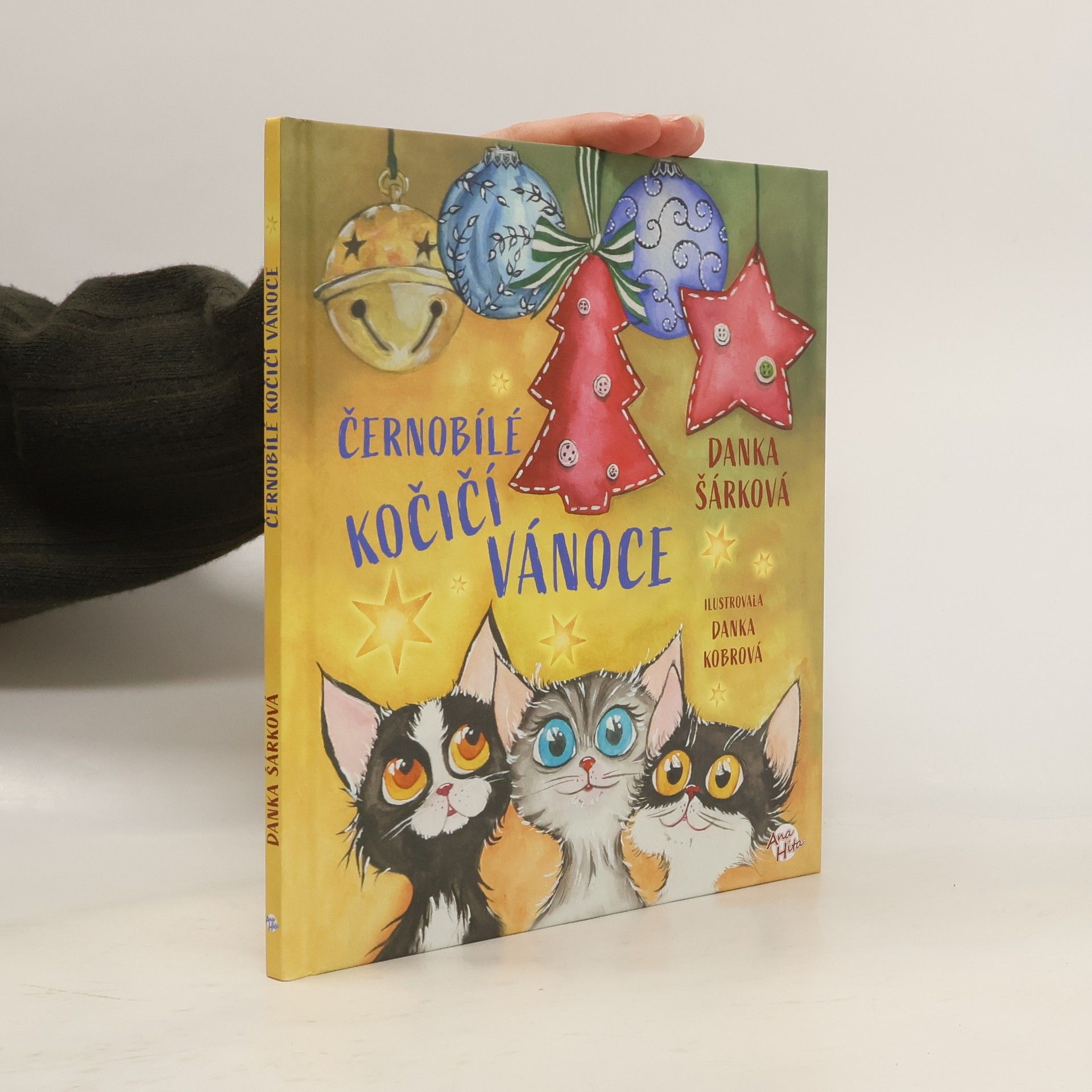 Černobílé kočičí Vánoce