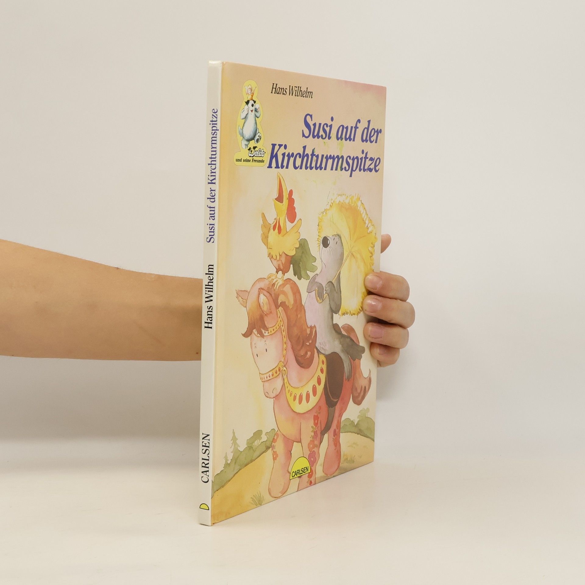 Susi auf der Kirchturmspitze