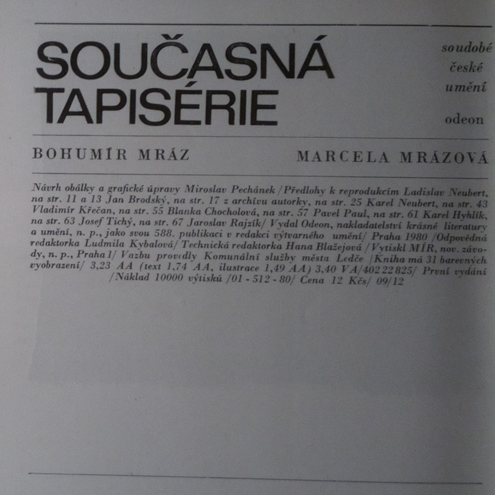 Bohumír Mráz Současná tapisérie