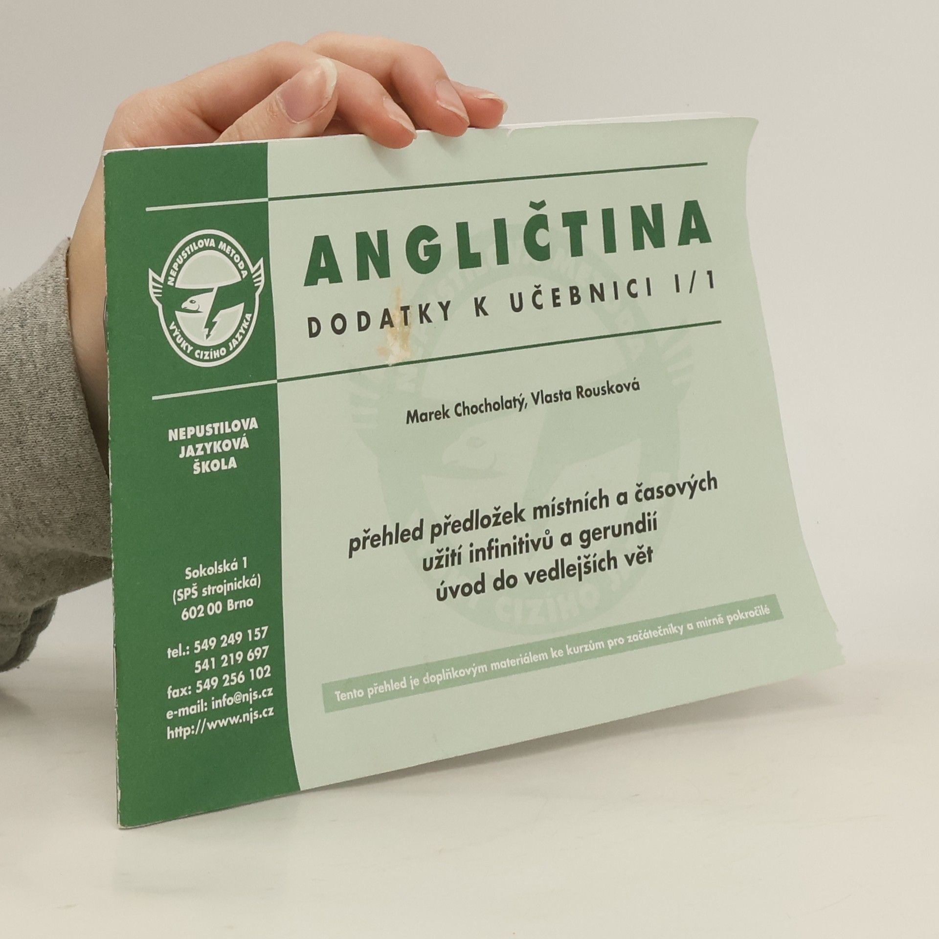 Angličtina : dodatky k učebnici 1