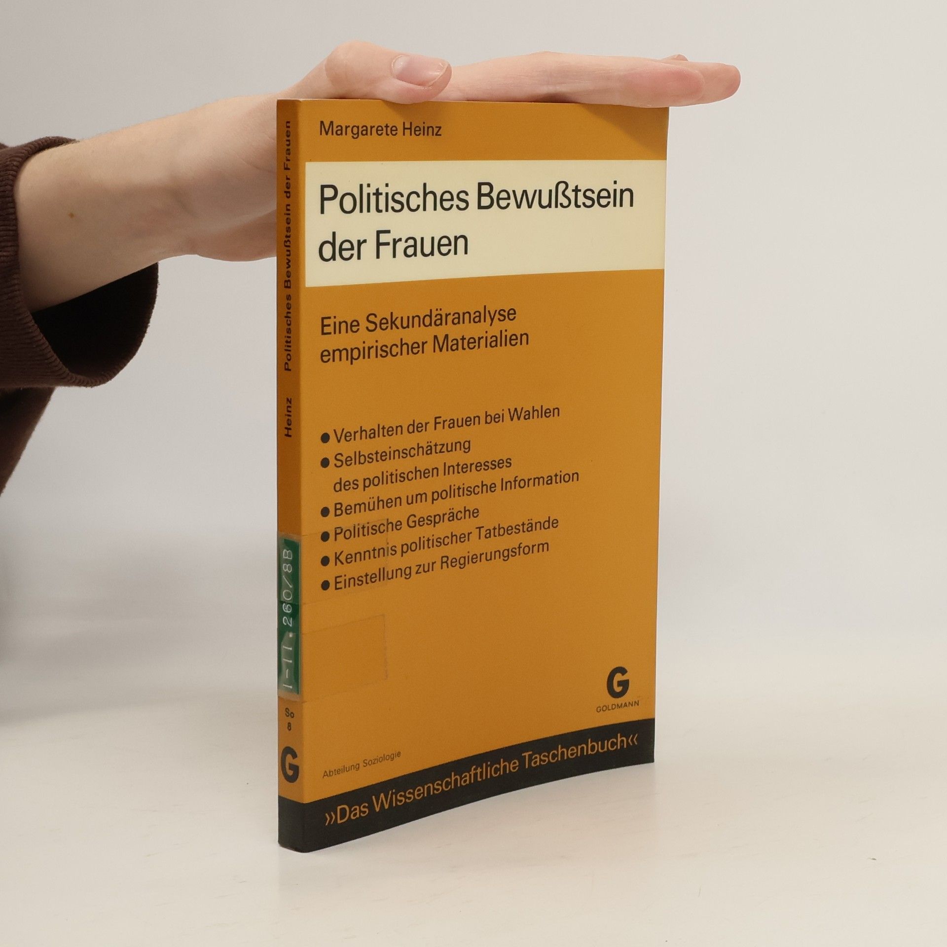 Über das politische Bewusstsein von Frauen in der Bundesrepublik