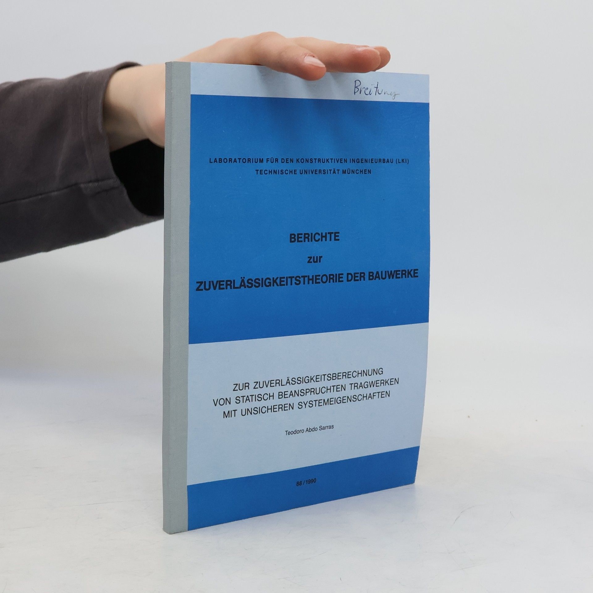 Kolektív autorov Berichte zur Zuverlässigkeitstheorie der Bauwerke