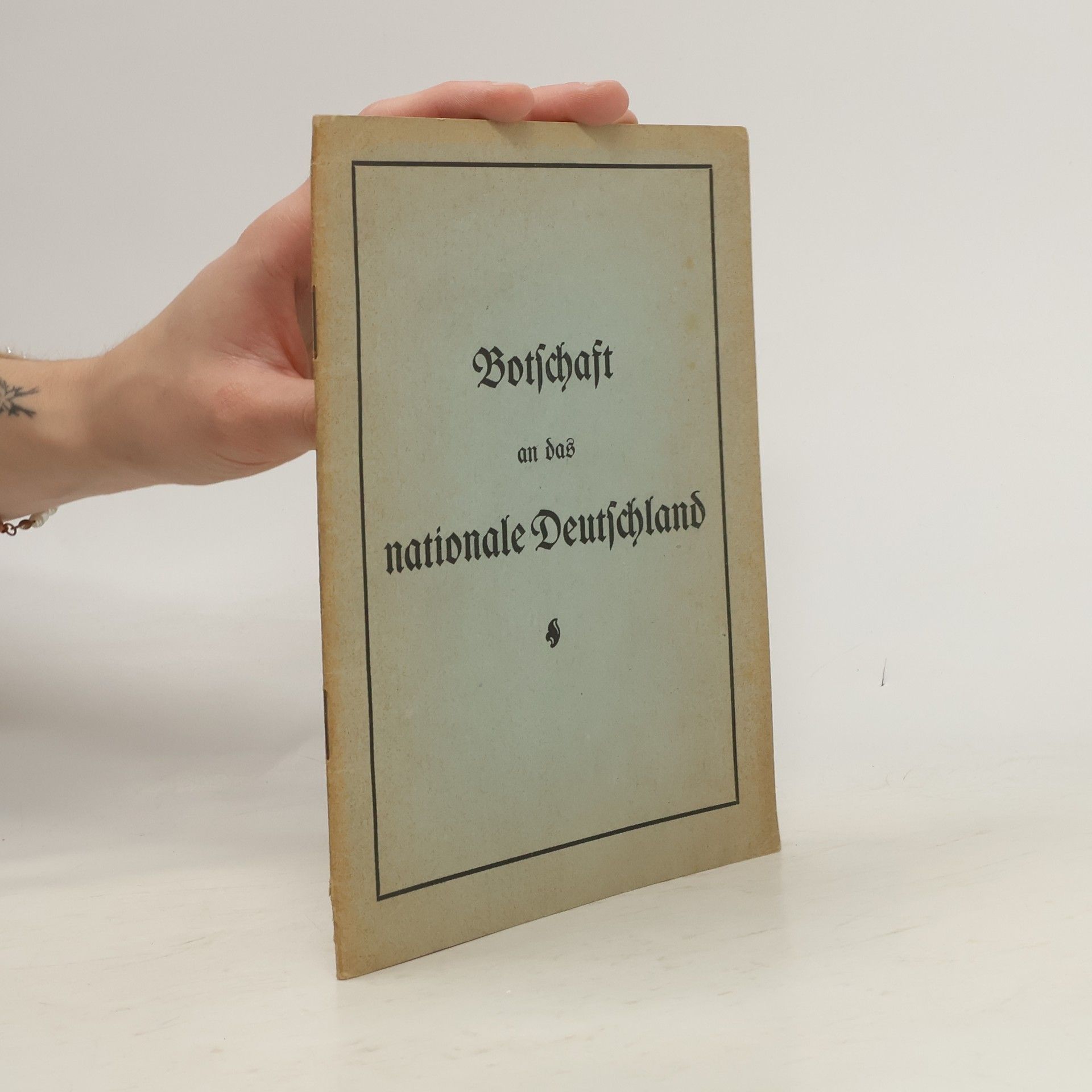 Collectif d'auteurs Botschaft an das nationale Deutschland