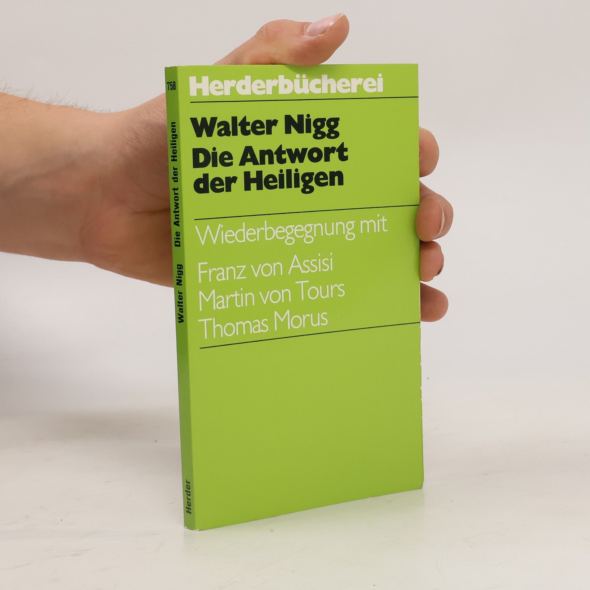 Walter Nigg Die Antwort der Heiligen