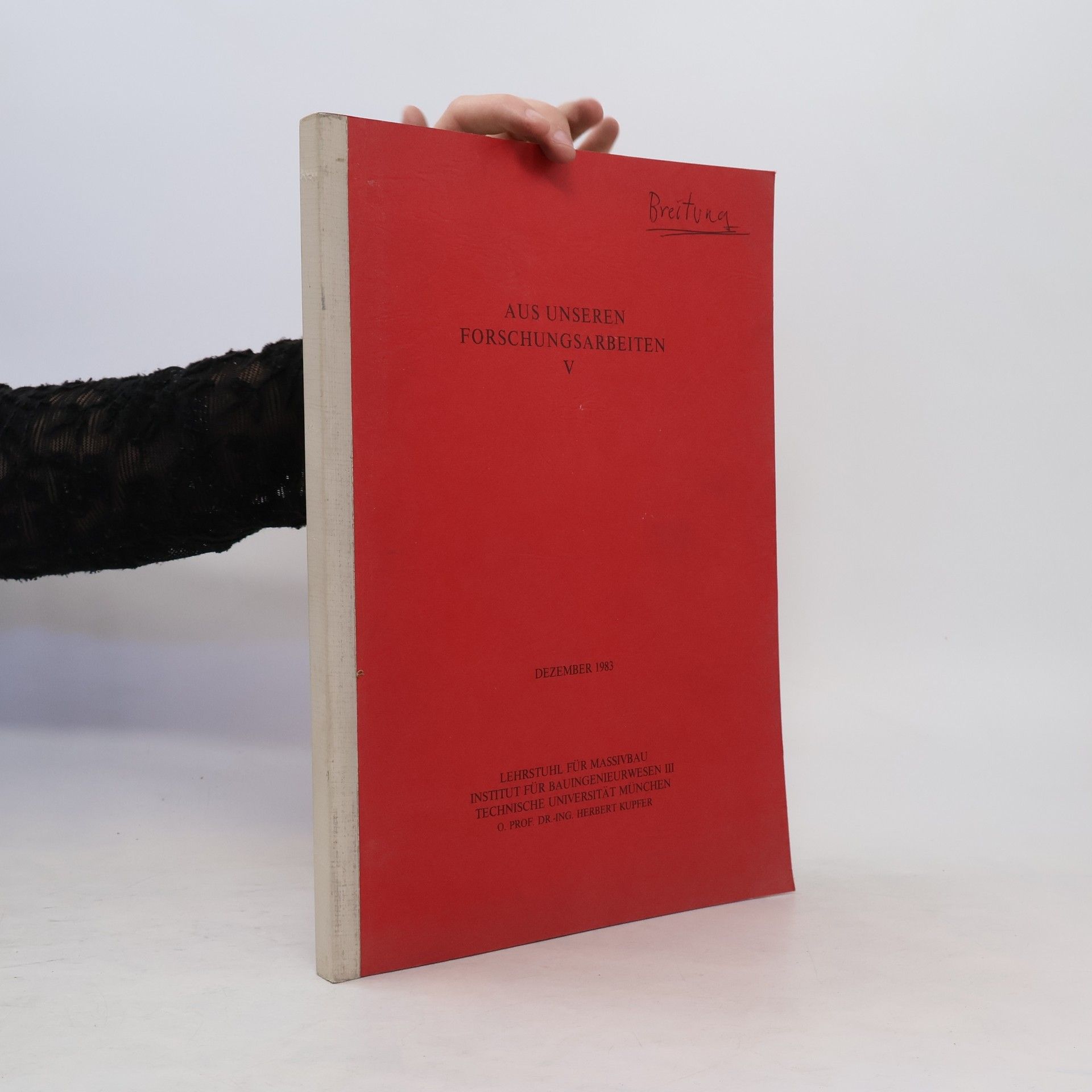 Autorenkollektiv Aus unseren Forschungsarbeiten V