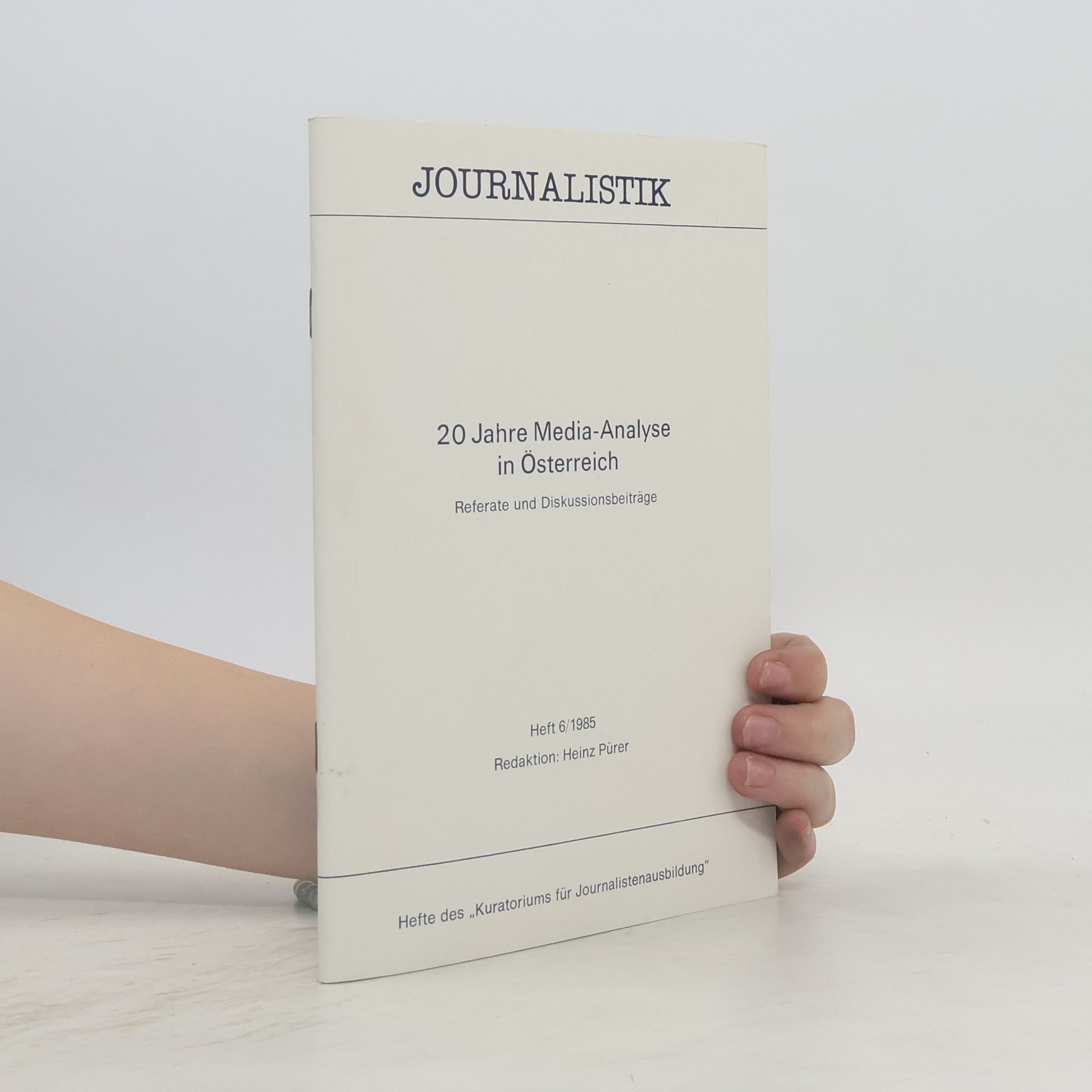 Various authors 20 Jahre Media-Analyse in Österreich