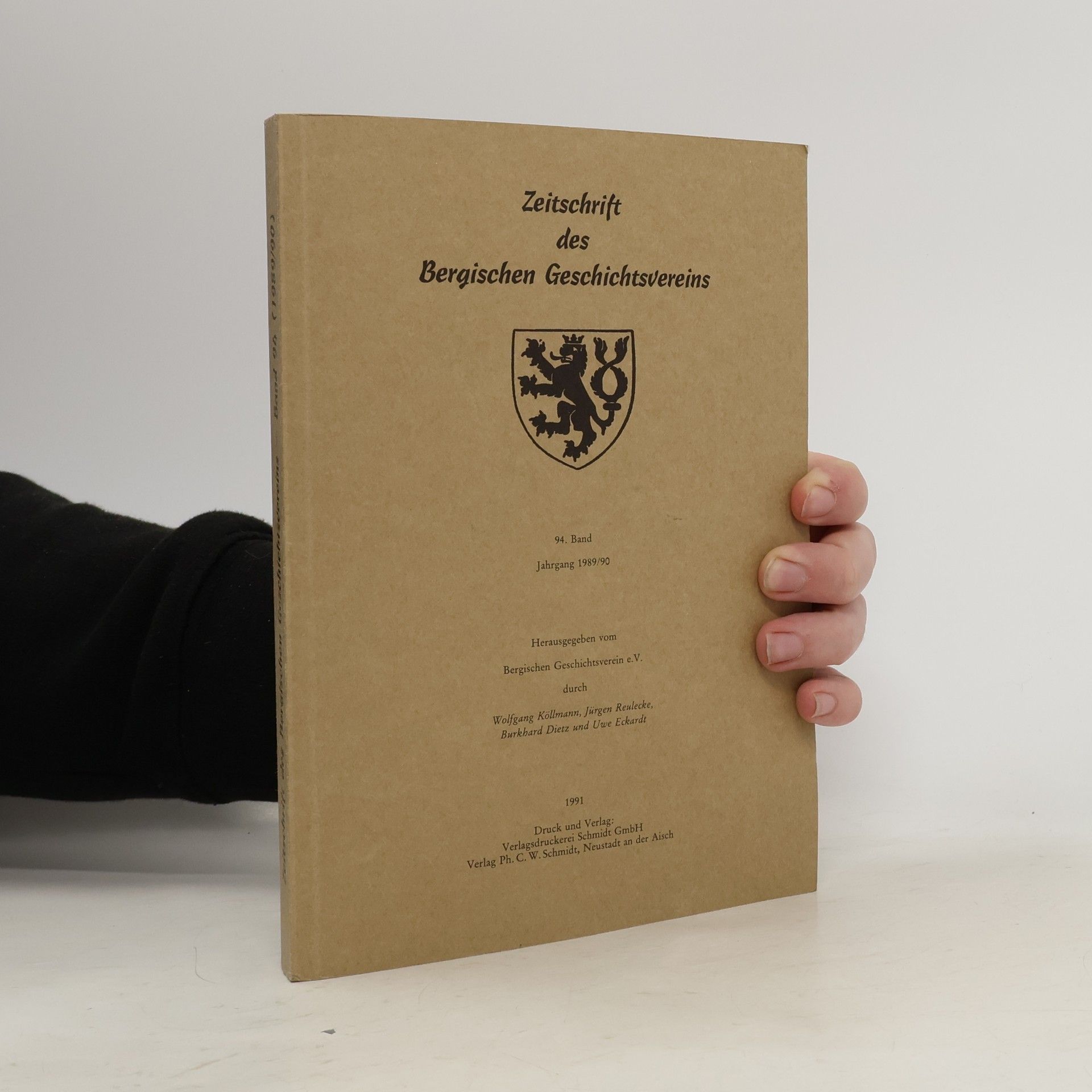 AA.VV. Zeitschrift des Bergischen Geschichtsvereins. 94. Band. Jahrgang 1989/90