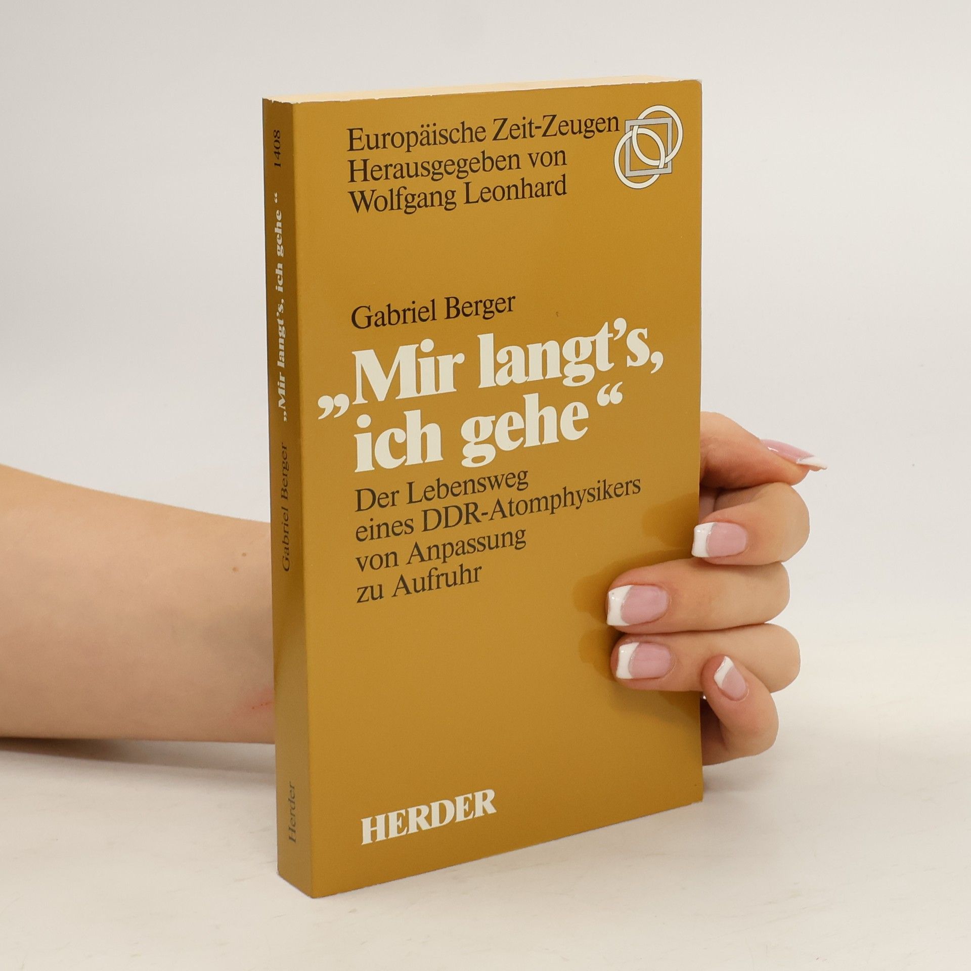 Gabriel Berger Mir langt's, ich gehe