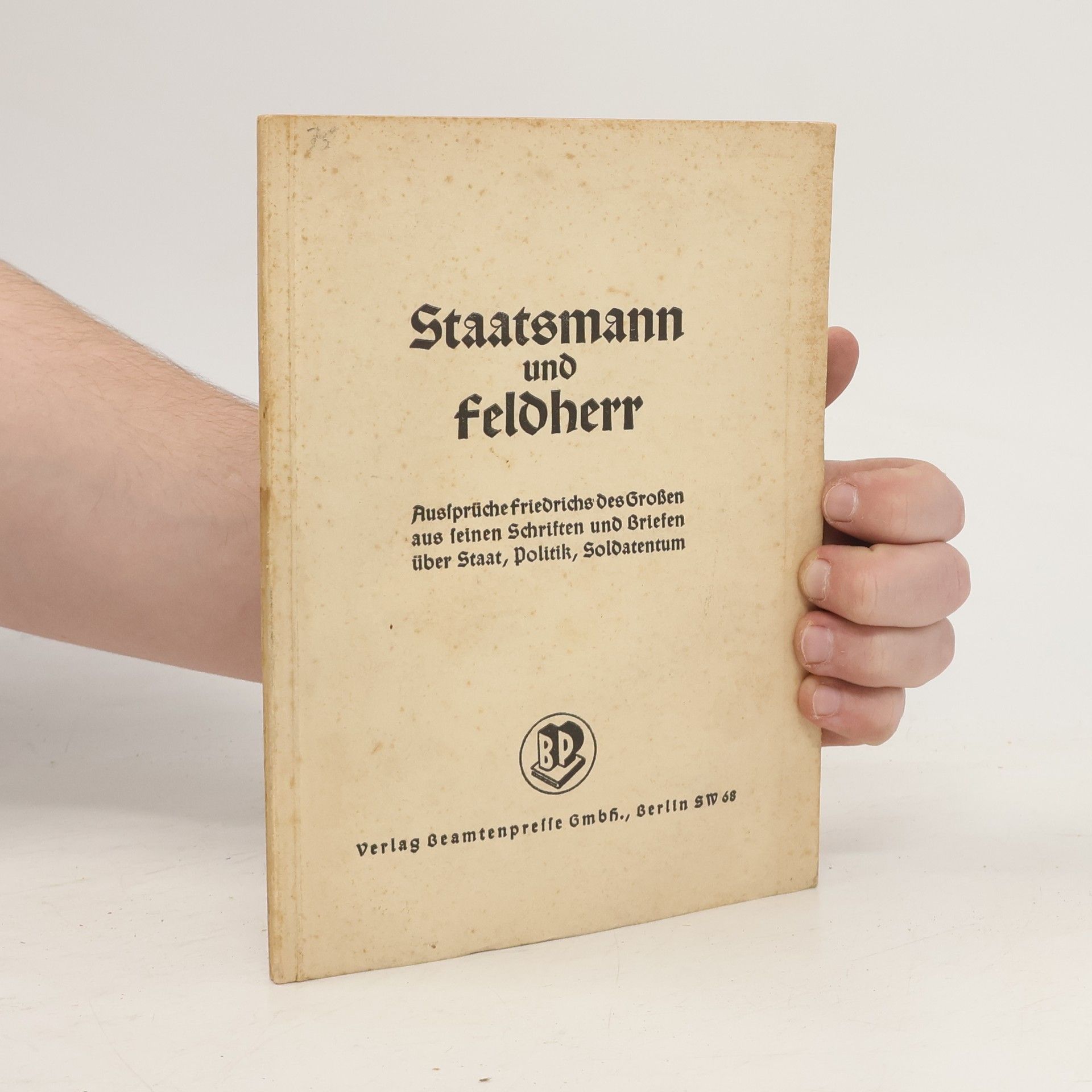 AA.VV. Staatsmann und feldherr