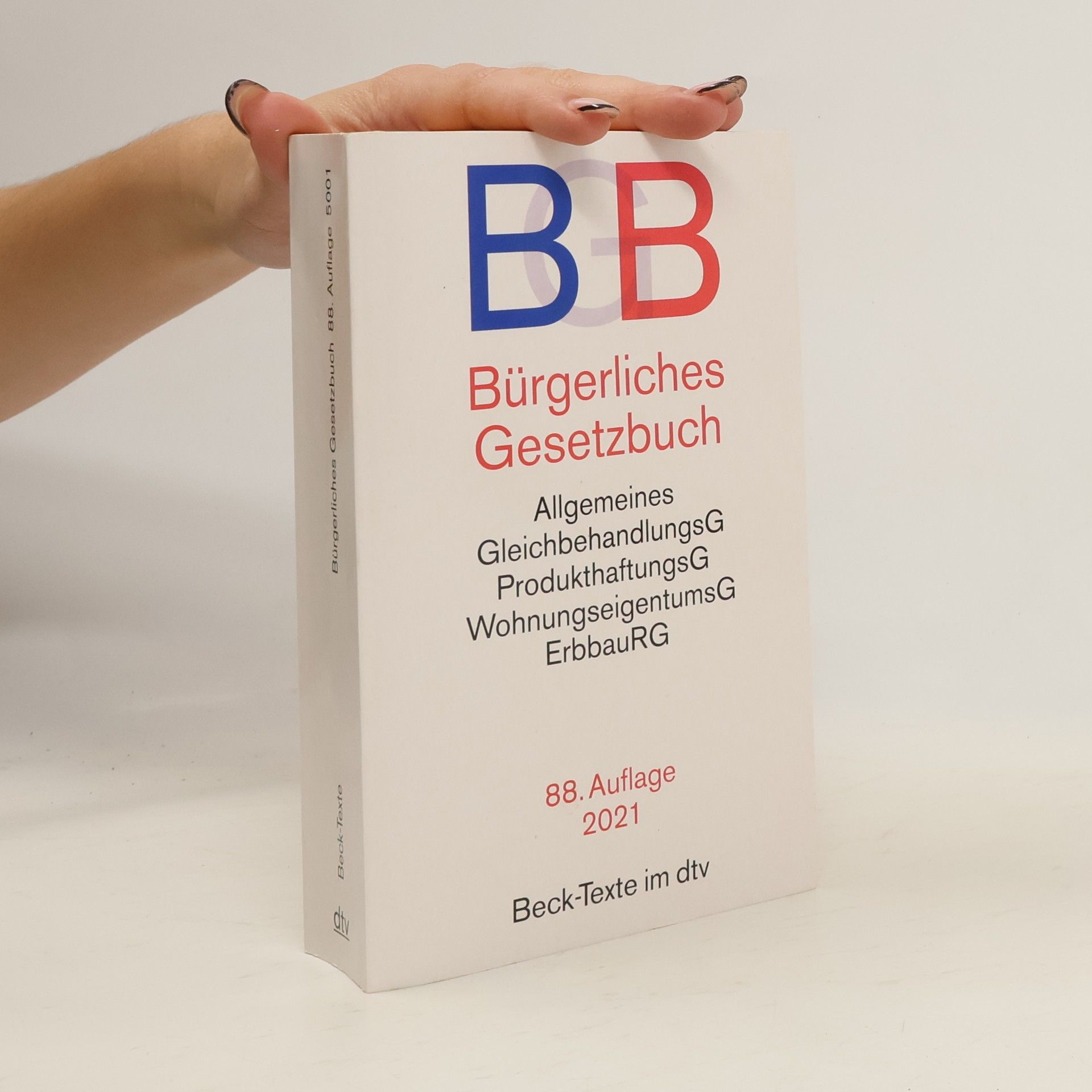 Collectif d'auteurs BGB-Bürgerliches Gesetzbuch, 88.Auflage, 5001