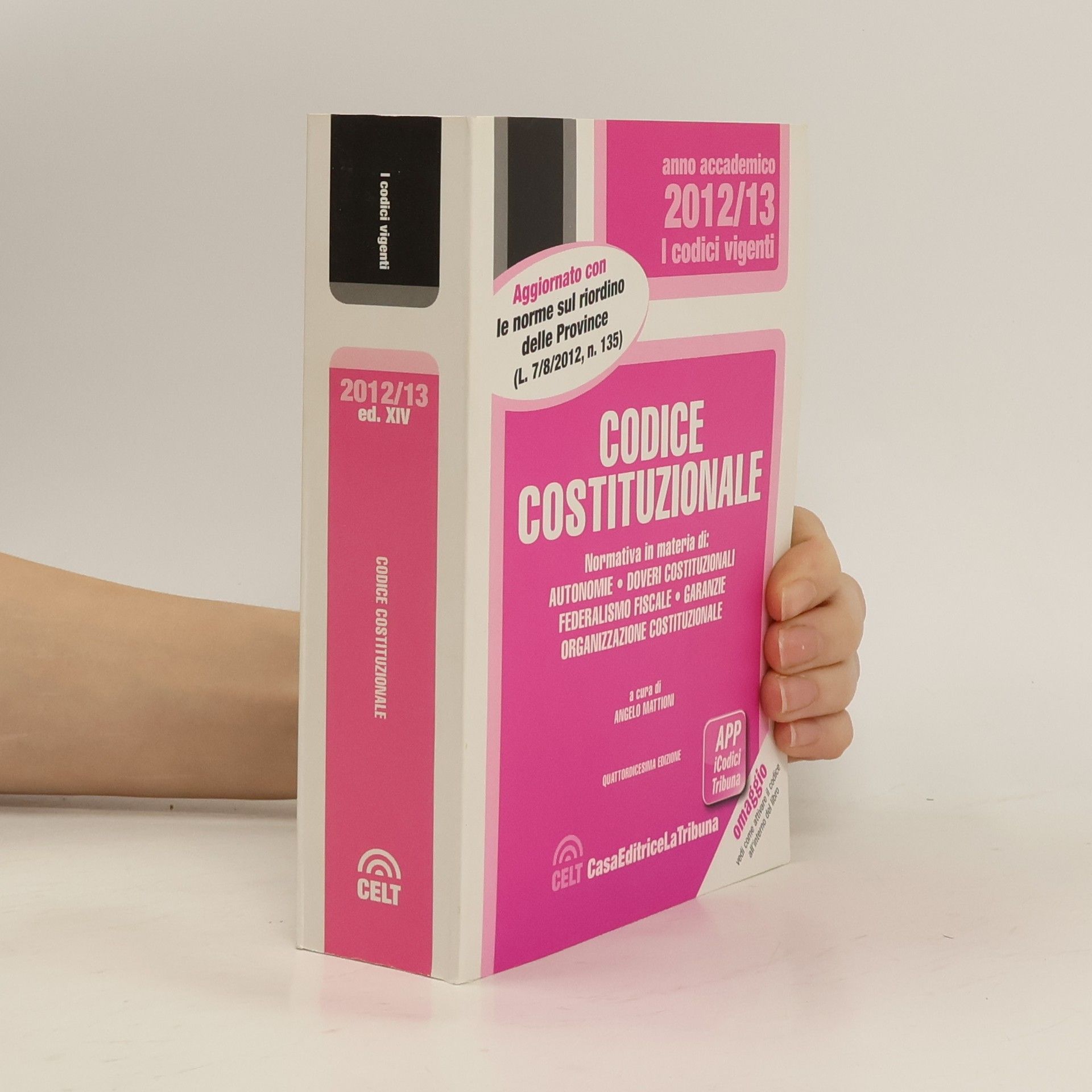 Angelo Mattioni Codice costituzionale 2012/2013