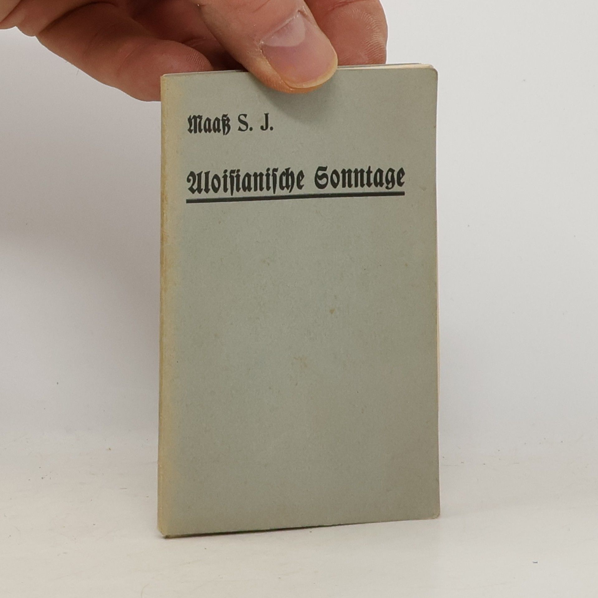 Maaß Engelbert Aloisianischen Sonntage